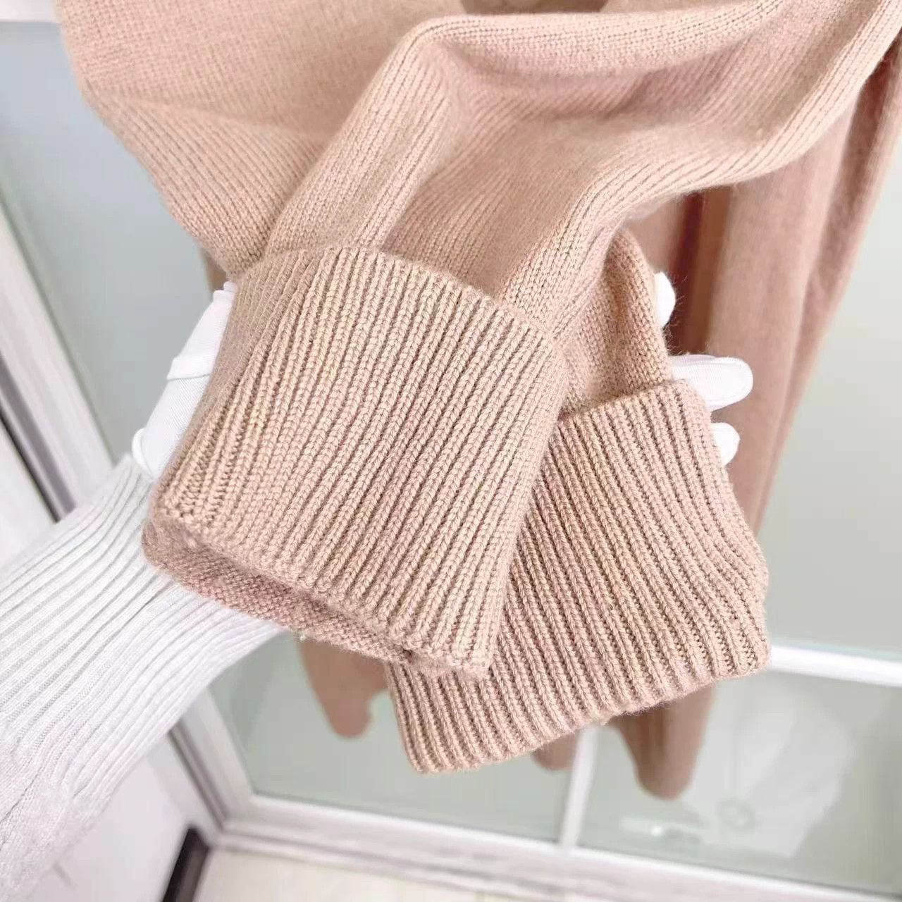 Unknown London S'Max Mara Camel Cashmere Wool Knit Dress 98% New Size S / US 4 / IT 40 - 4 Thumbnail