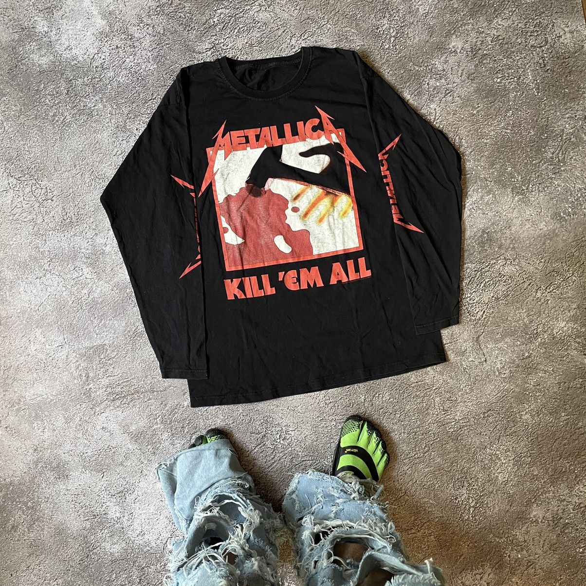 Vintage Vintage Y2K Metallica Kill Em All Graphic Band Tee Worn In L Size US L / EU 52-54 / 3 - 7 Thumbnail