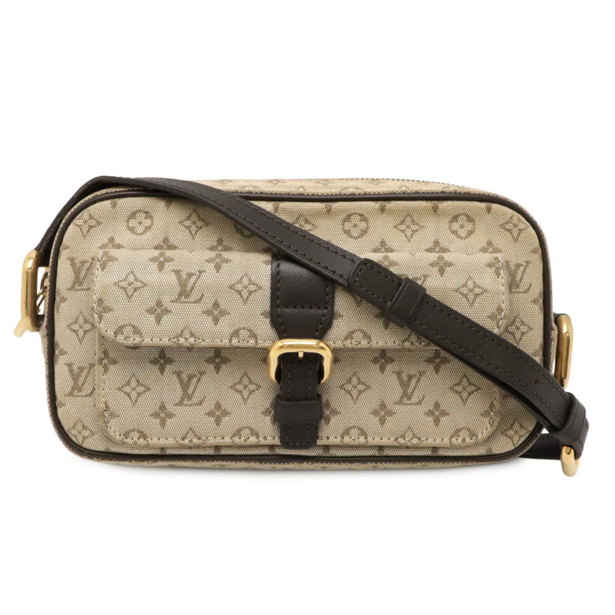 Louis Vuitton Monogram Mini Juliet Shoulder Bag Pochette Canvas Leather Khaki M92218 in Beige, Women's