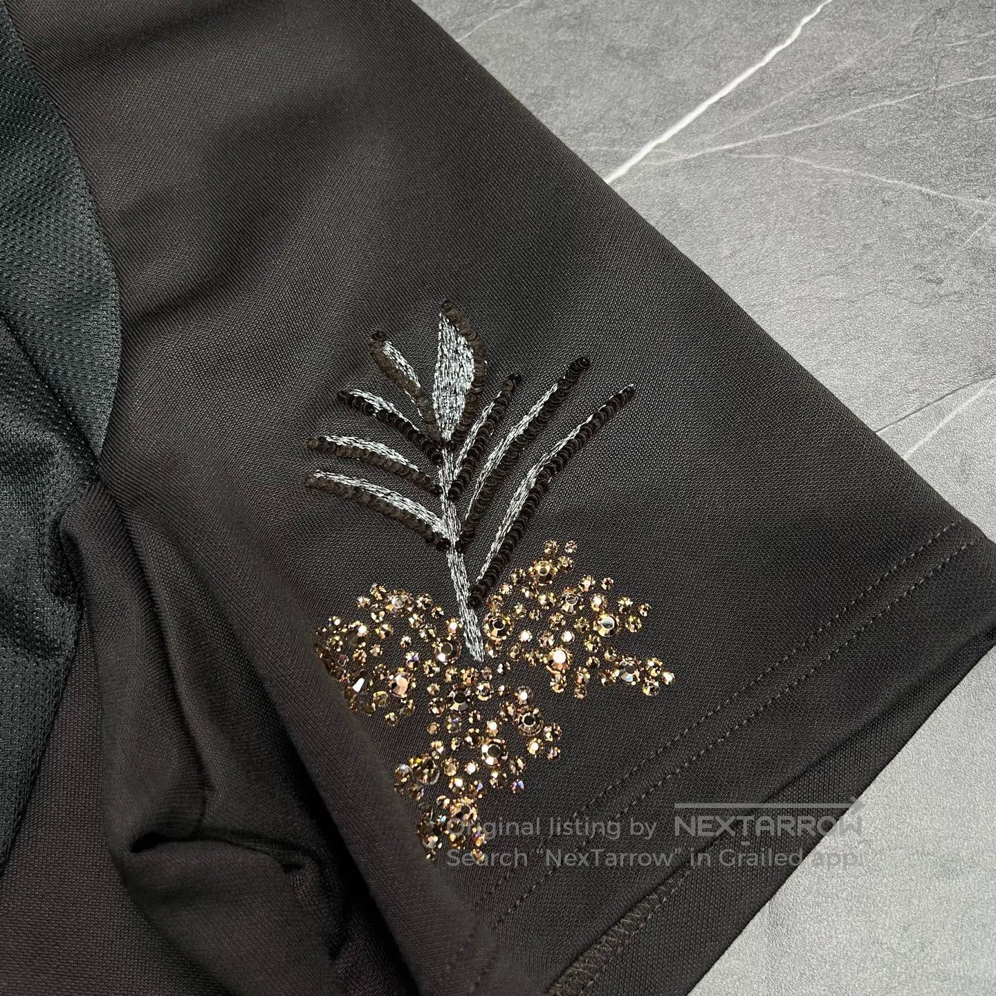Louis Vuitton Louis Vuitton Logo print with diamond studs short-sleeve| Size US XL / EU 56 / 4 - 3 Thumbnail