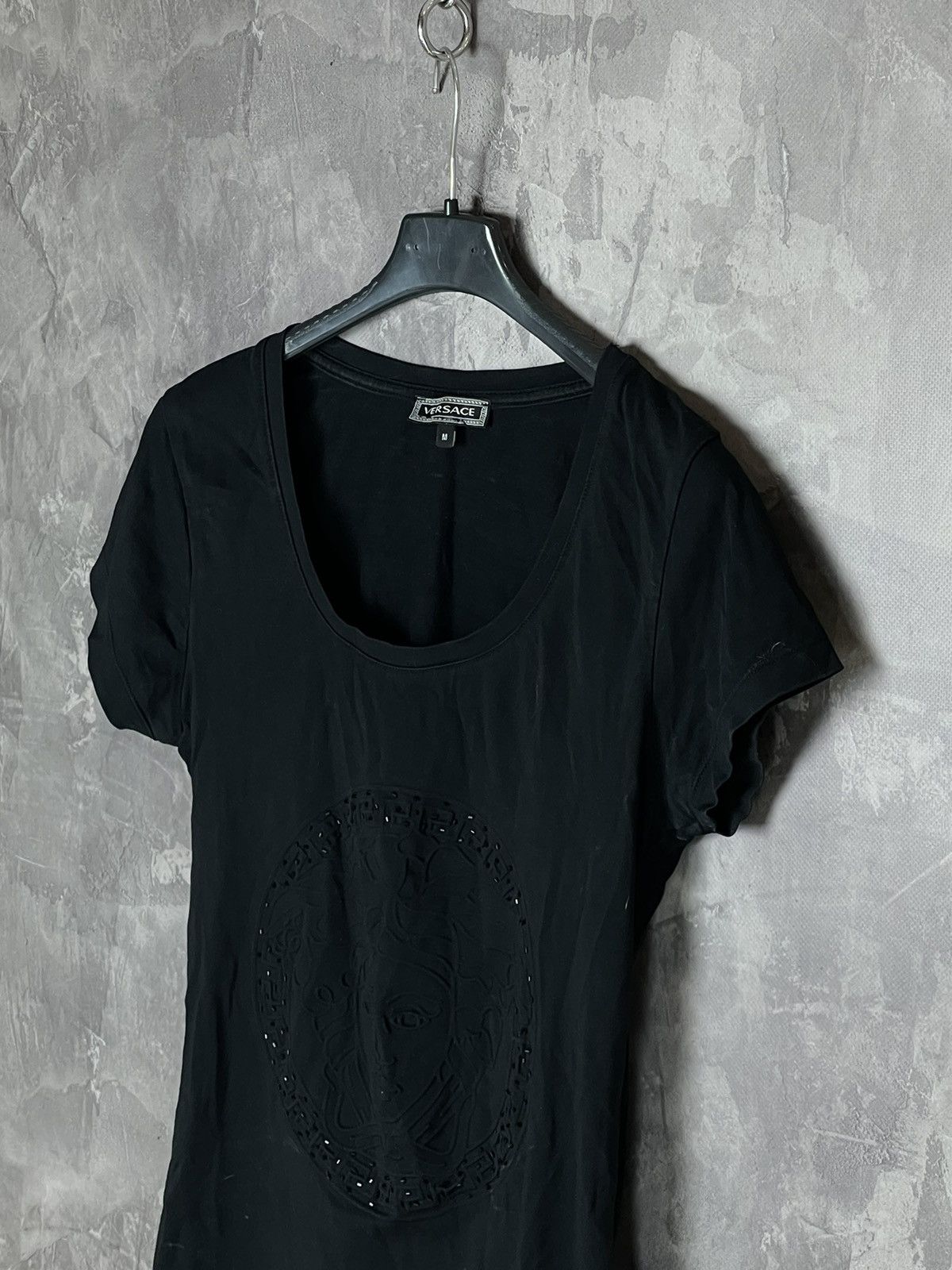 Versace × Vintage VINTAGE VERSACE Y2K BLACK TANK TOP Size M / US 6-8 / IT 42-44 - 7 Thumbnail