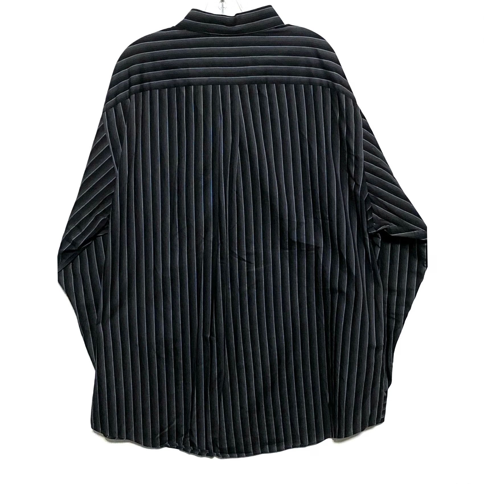 Roundtree & Yorke VINTAGE Roundtree & Yorke Dress Shirt Men 2XLT Tall Button-Down Collared Long Sleeve Black 54 Chest Size US XXL / EU 58 / 5 - 3 Thumbnail