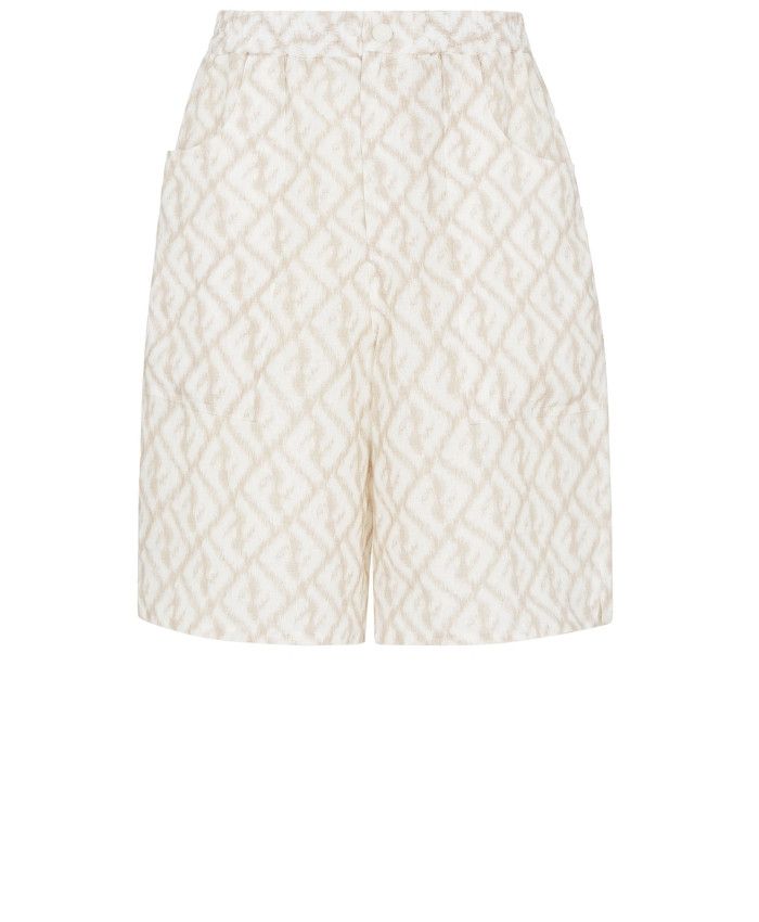 Fendi o1loc1c0824 Bermudas Shorts in White Size US 32 / EU 48 - 1 Thumbnail