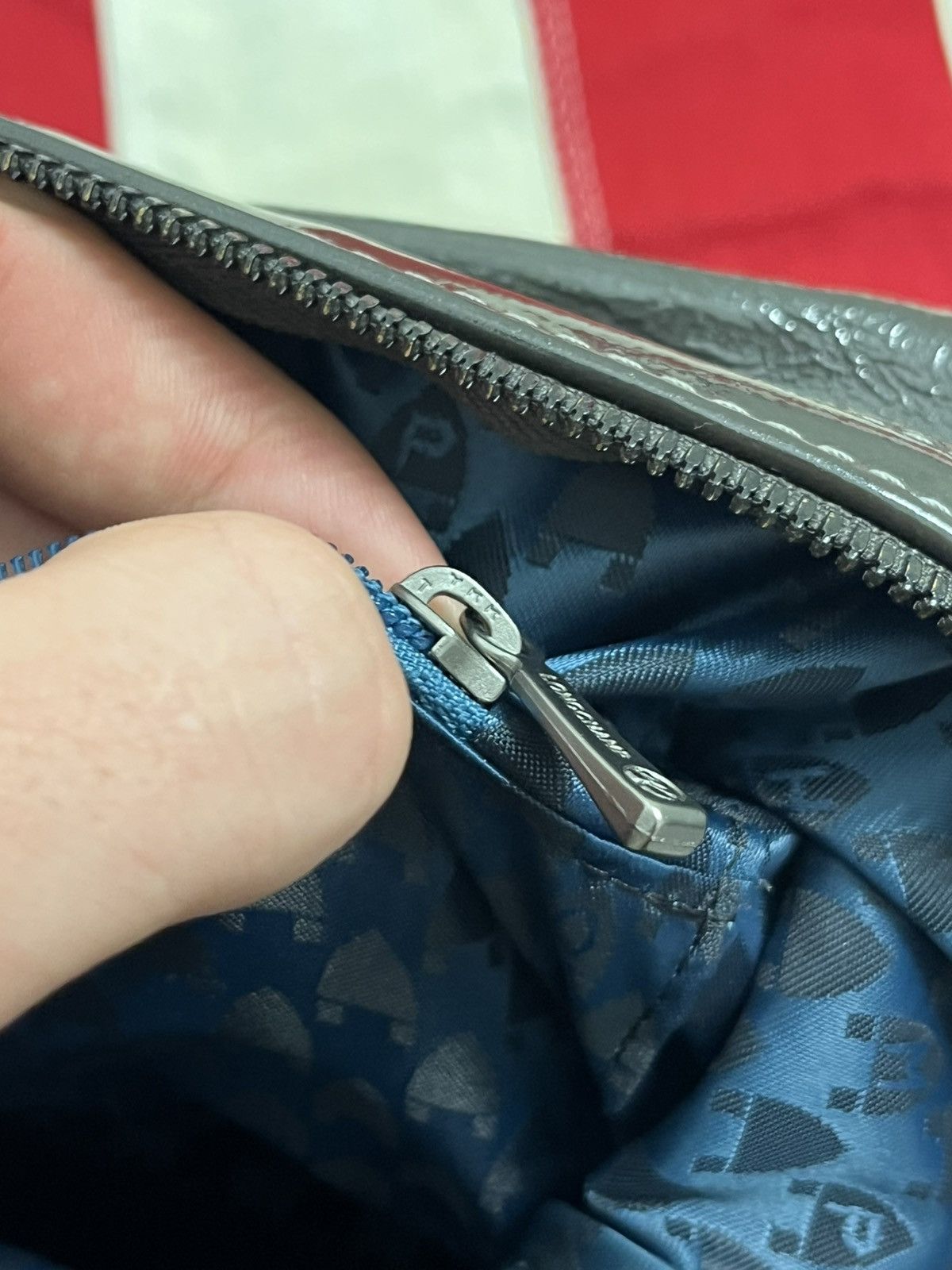 Longchamp Vintage Longchamp Black Patent Bag Size ONE SIZE - 8 Thumbnail