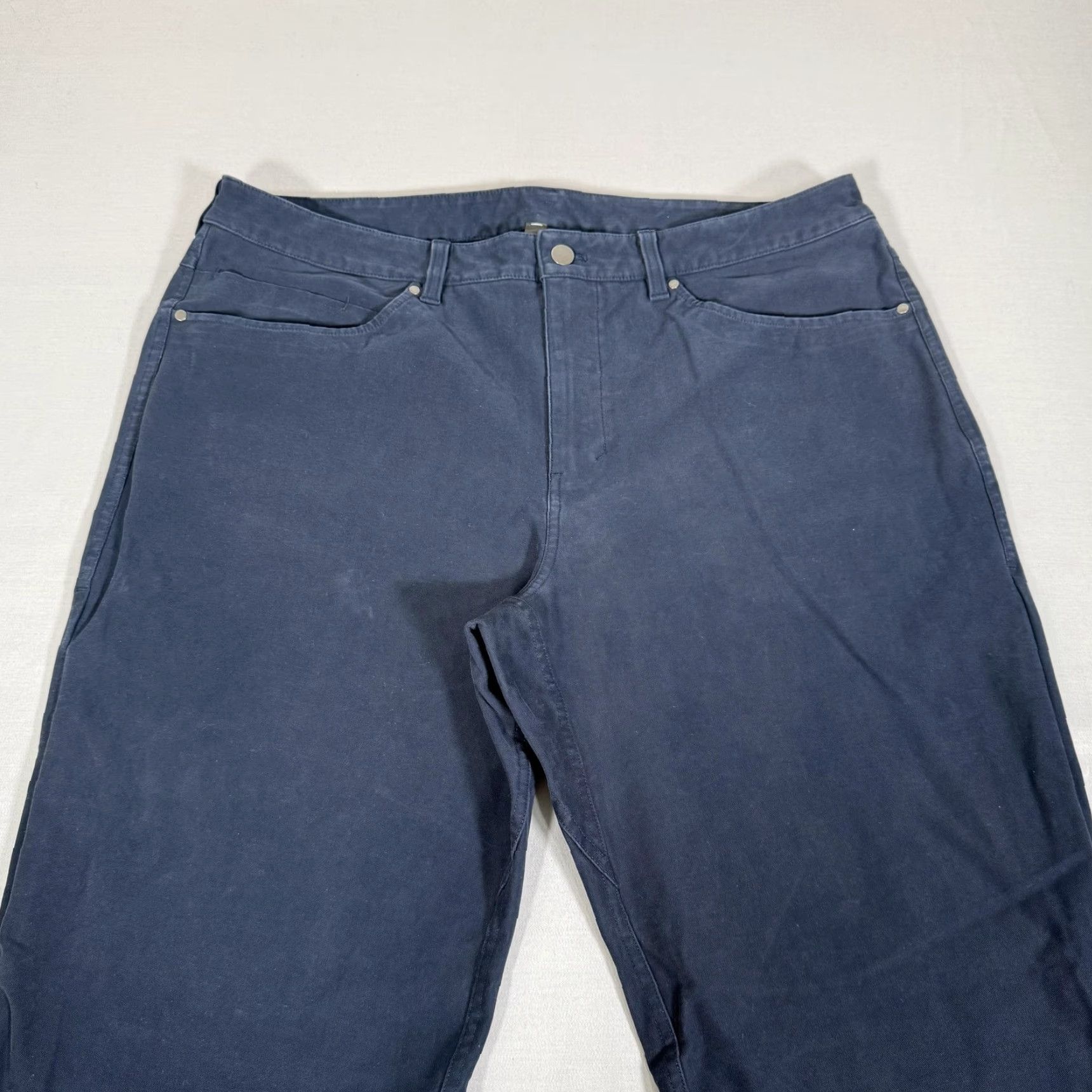 Lululemon Lululemon ABC Chino Pants Mens 38x27 Blue Straight Fit Golf Performance Stretch Size US 38 / EU 54 - 2 Thumbnail