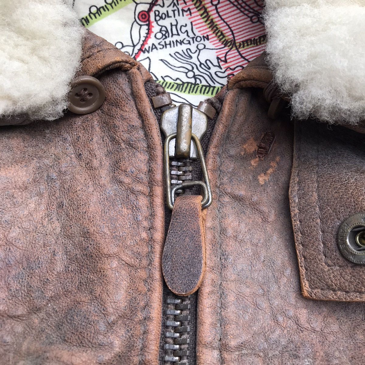 Avirex Robo Avirex Faux Fur Jacket Style WW II Leather Jacket Size US L / EU 52-54 / 3 - 13 Thumbnail