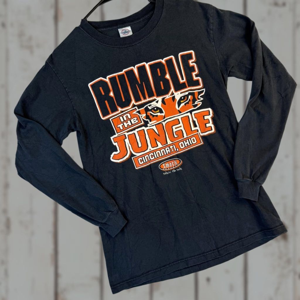 Delta Cincinnati Bengals Shirt Mens Small Black Long Sleeve Rumble Jungle Football Size US S / EU 44-46 / 1 - 1 Thumbnail
