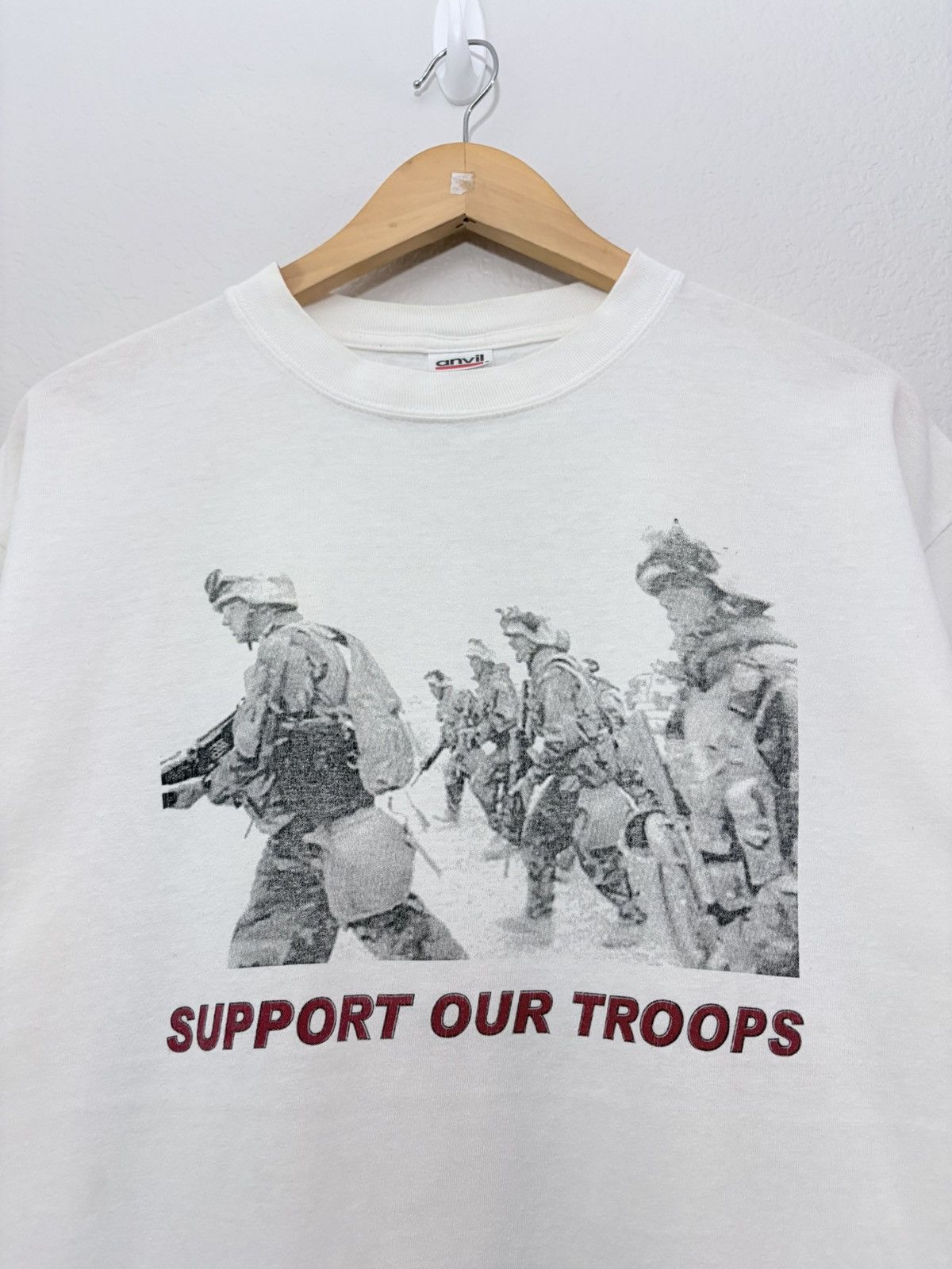 Vintage Vintage Support our Troops Vintage Tee Shirt Size US L / EU 52-54 / 3 - 2 Thumbnail