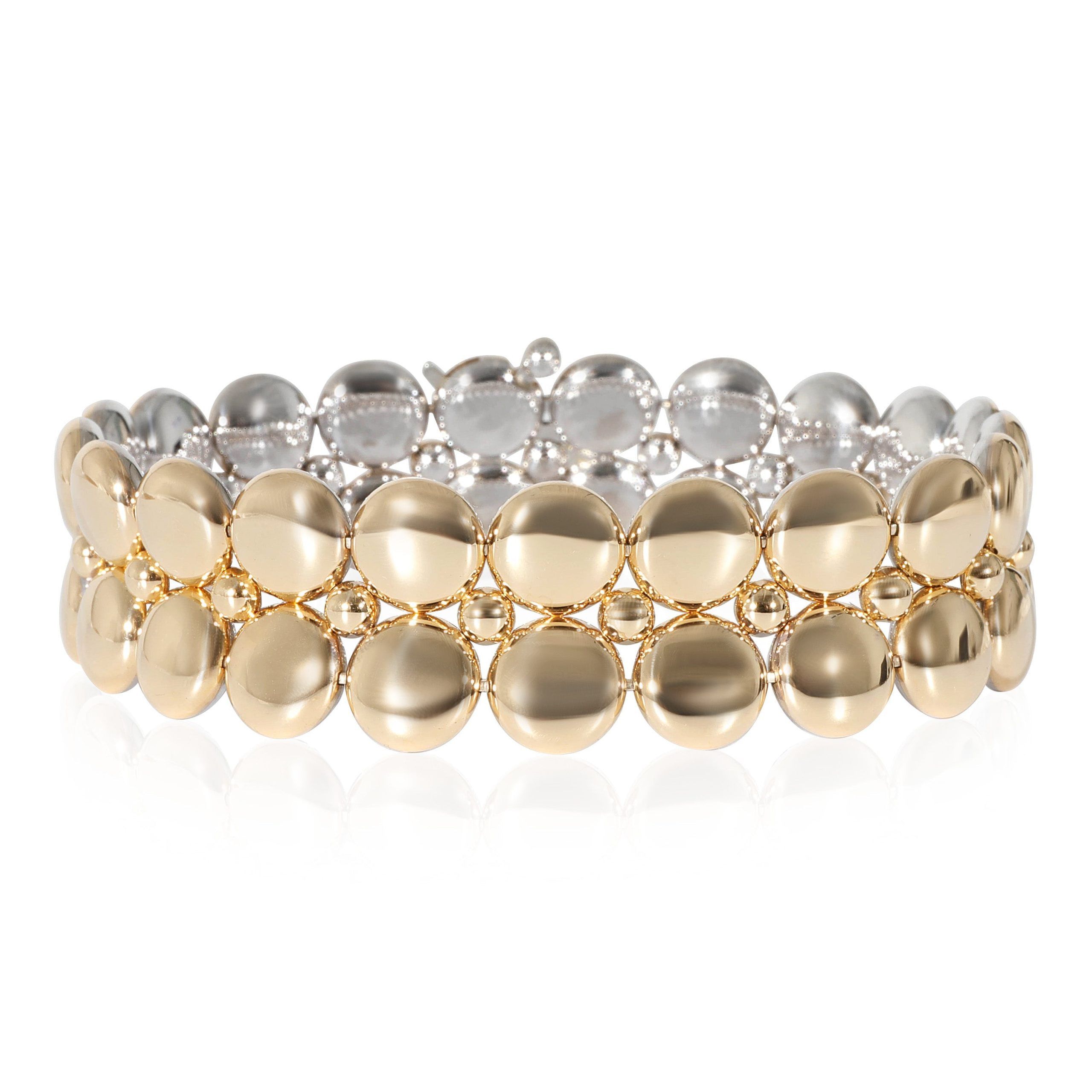 image of Reversible Vintage Cartier Honeymoon Bracelet (White Gold, Yellow Gold), Women's