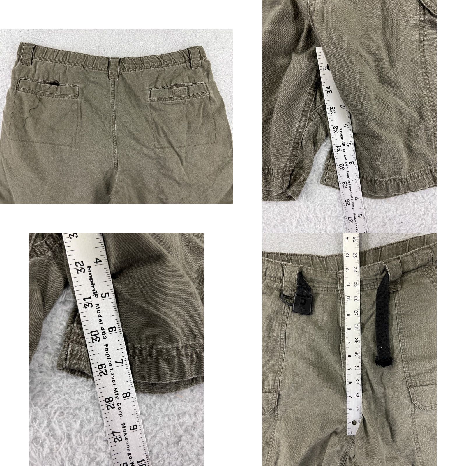Wrangler Wrangler Shorts Mens 40 Green Cargo Belted Duck Fabric Durable Hike Fish Camp Size US 40 / EU 56 - 8 Thumbnail