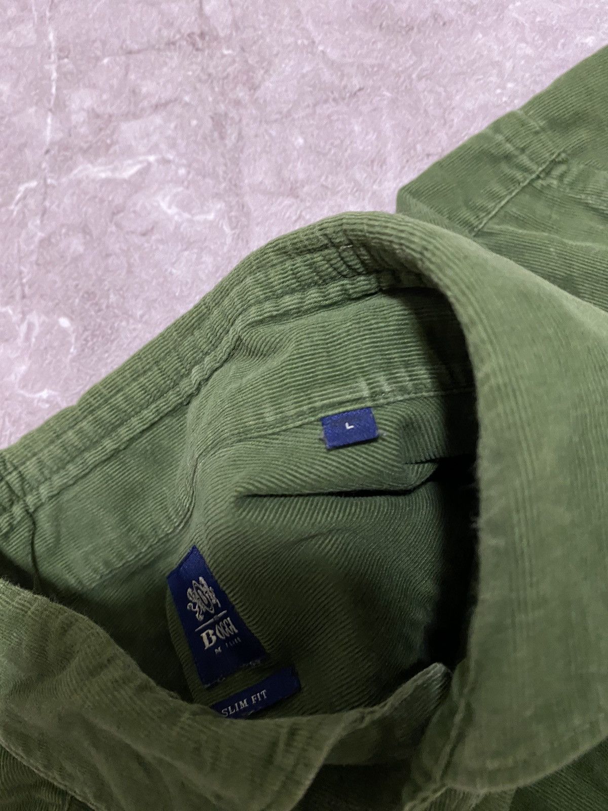 Boggi × Designer Classic Boggi Milano Slim Fit Green Shirt Button Up Y2K Size US L / EU 52-54 / 3 - 7 Thumbnail