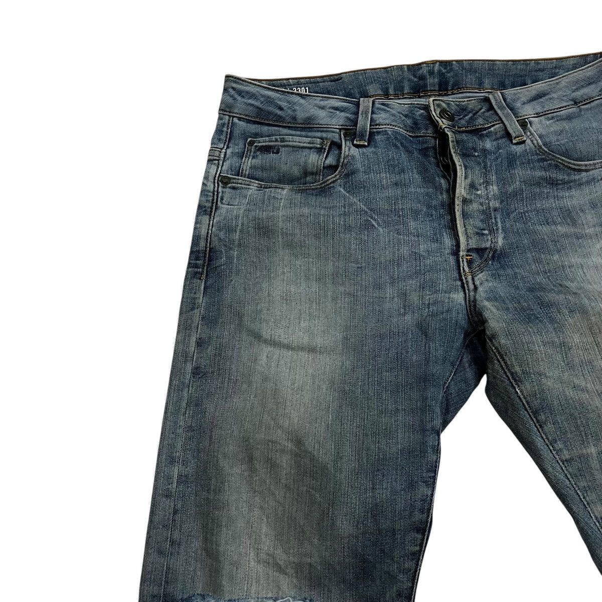 G-Star Vintage G Star Raw Distressed Denim Jeans Size US 34 / EU 50 - 3 Thumbnail