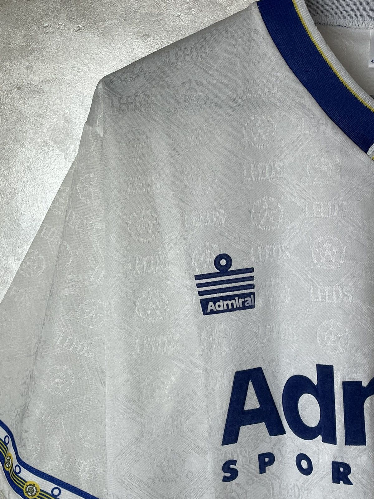 Vintage Leeds United 1992 1993 Home soccer jersey football shirt L Size US L / EU 52-54 / 3 - 3 Thumbnail