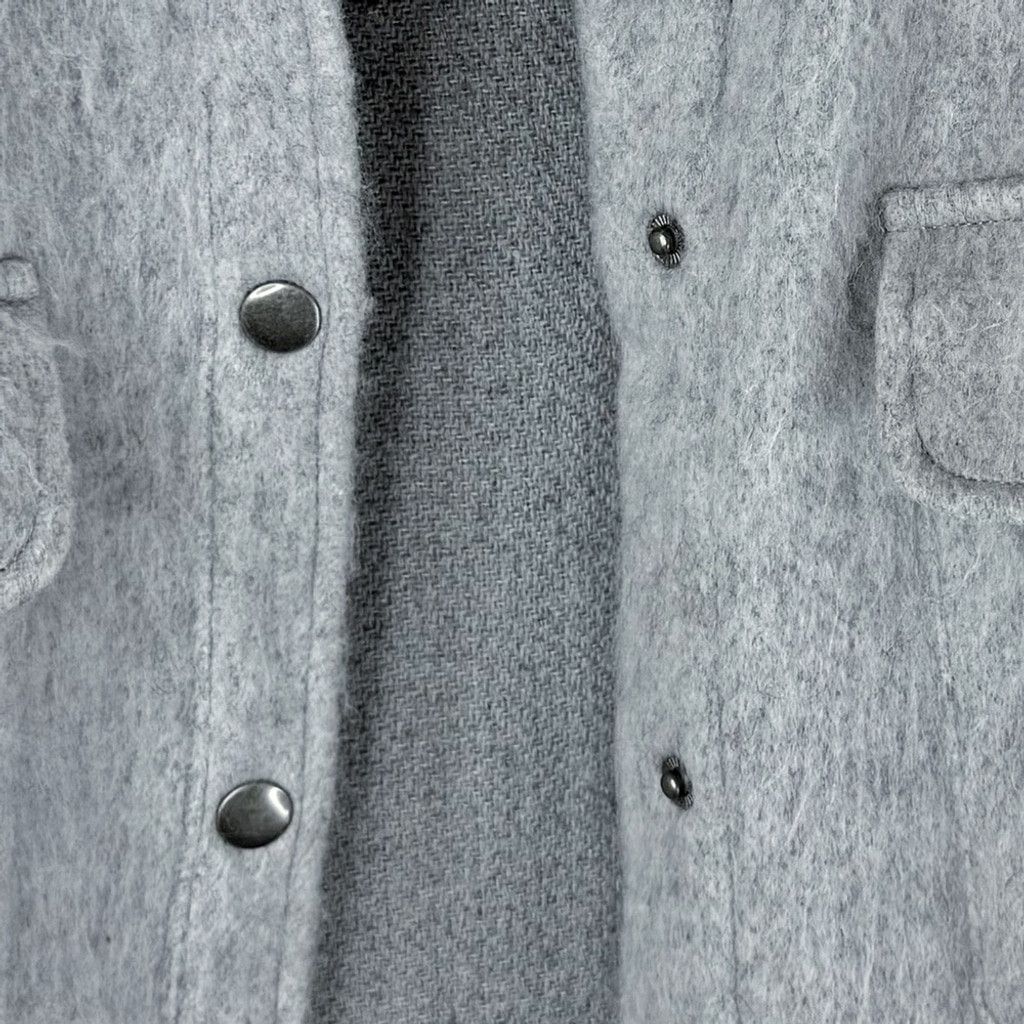 Urban Outfitters URBAN OUTFITTERS Women's Oversized Grey Fuzzy Shacket M Size M / US 6-8 / IT 42-44 - 6 Thumbnail