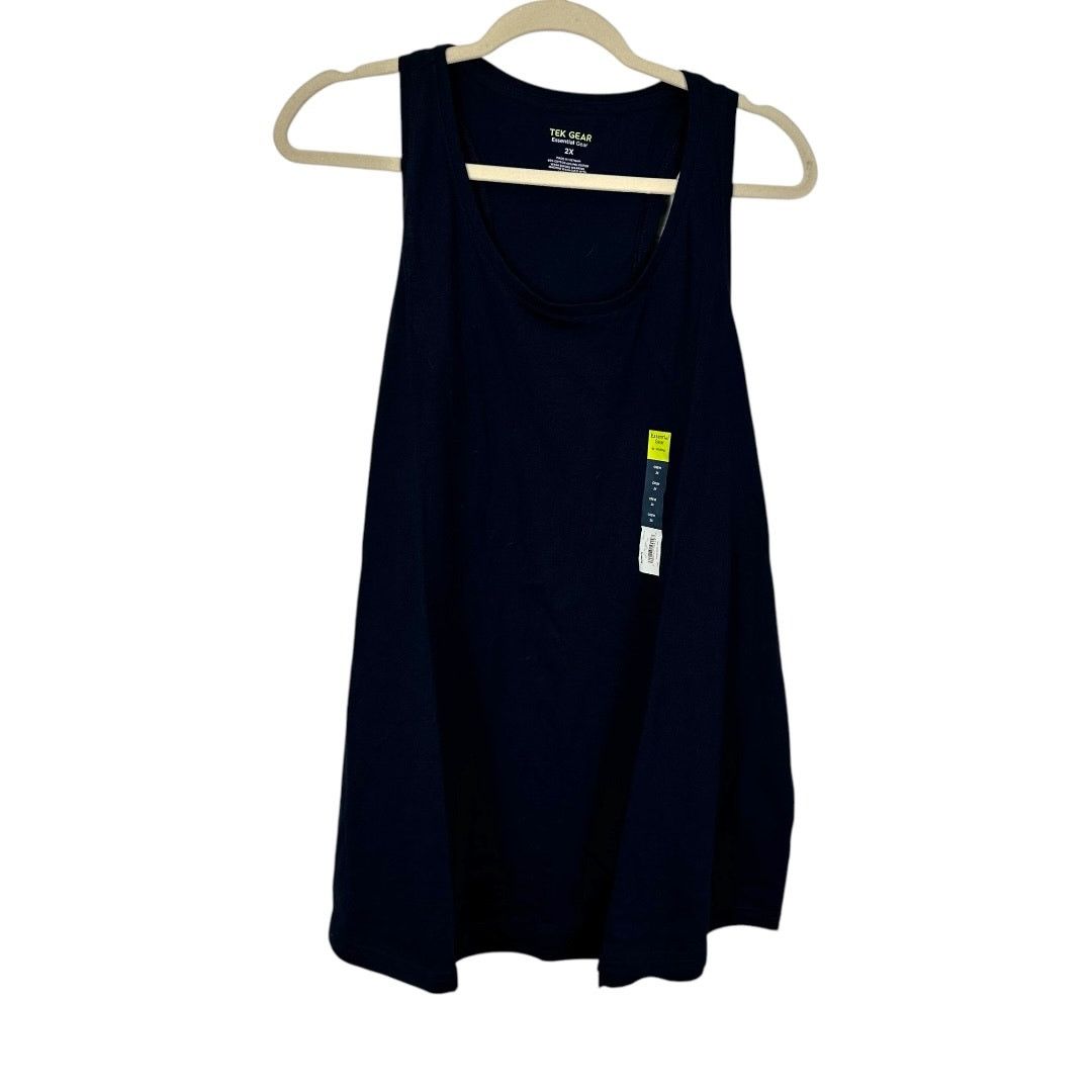 Tek Gear Tek Gear Navy Blue Moisture Wicking Tank Top Size 2X Size XXL / US 16-18 / IT 52-54 - 2 Thumbnail