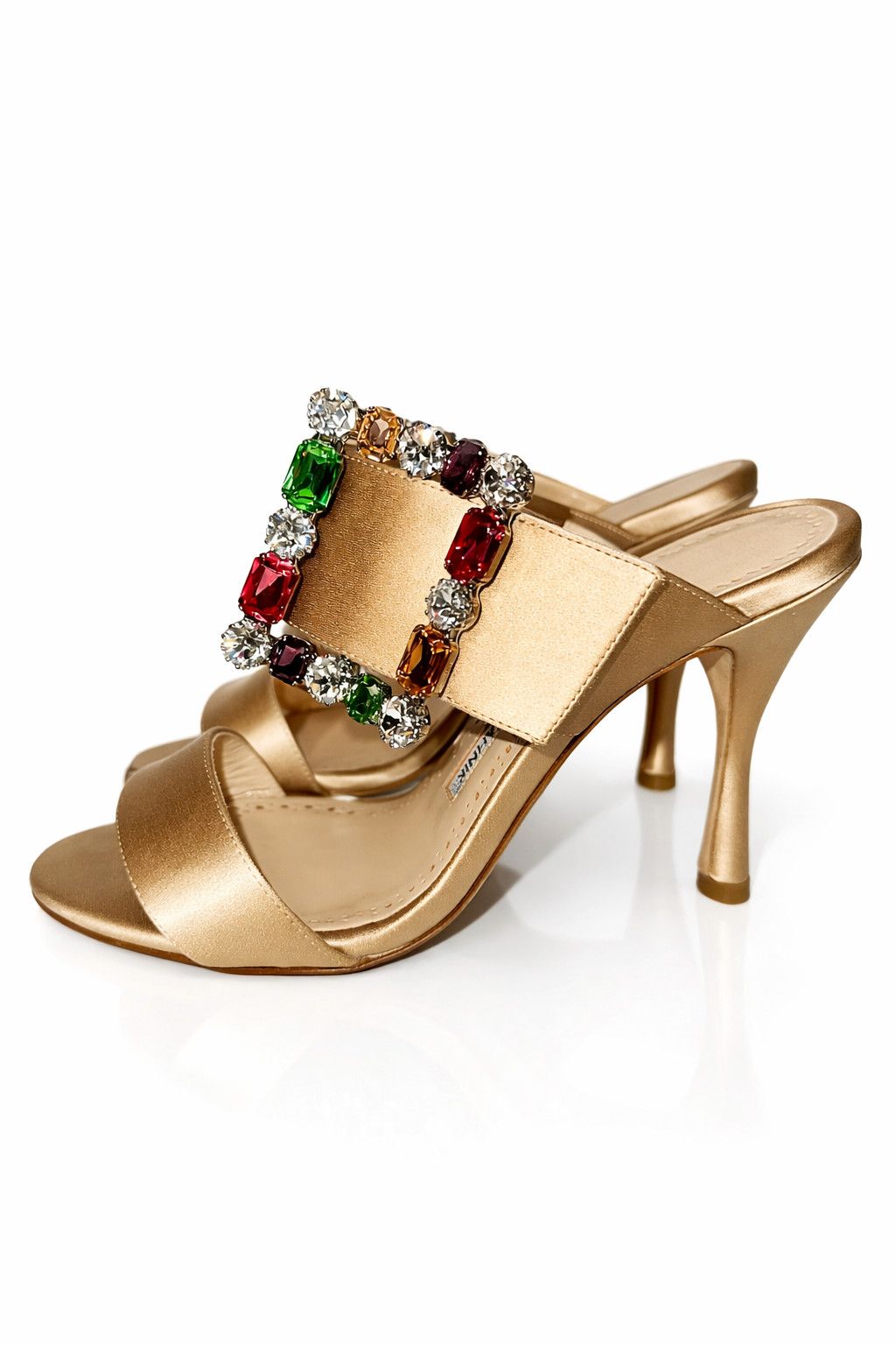 Manolo Blahnik Manolo Blahnik Verda 90 Satin Sandals Size US 6 / IT 36 - 1 Thumbnail
