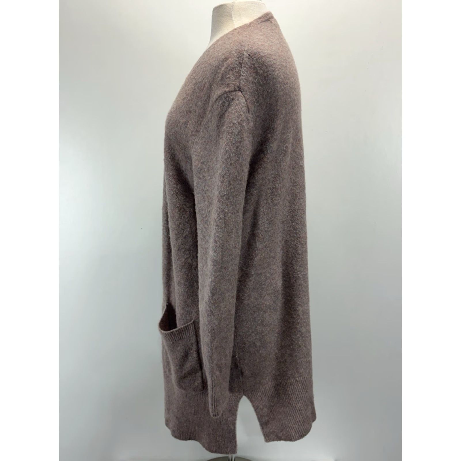 Madewell VINTAGE Madewell Cardigan Sweater Women's Small Coziest Yarn Pink Marled Alpaca Wool Long Sleeve with Pockets Size S / US 4 / IT 40 - 2 Thumbnail