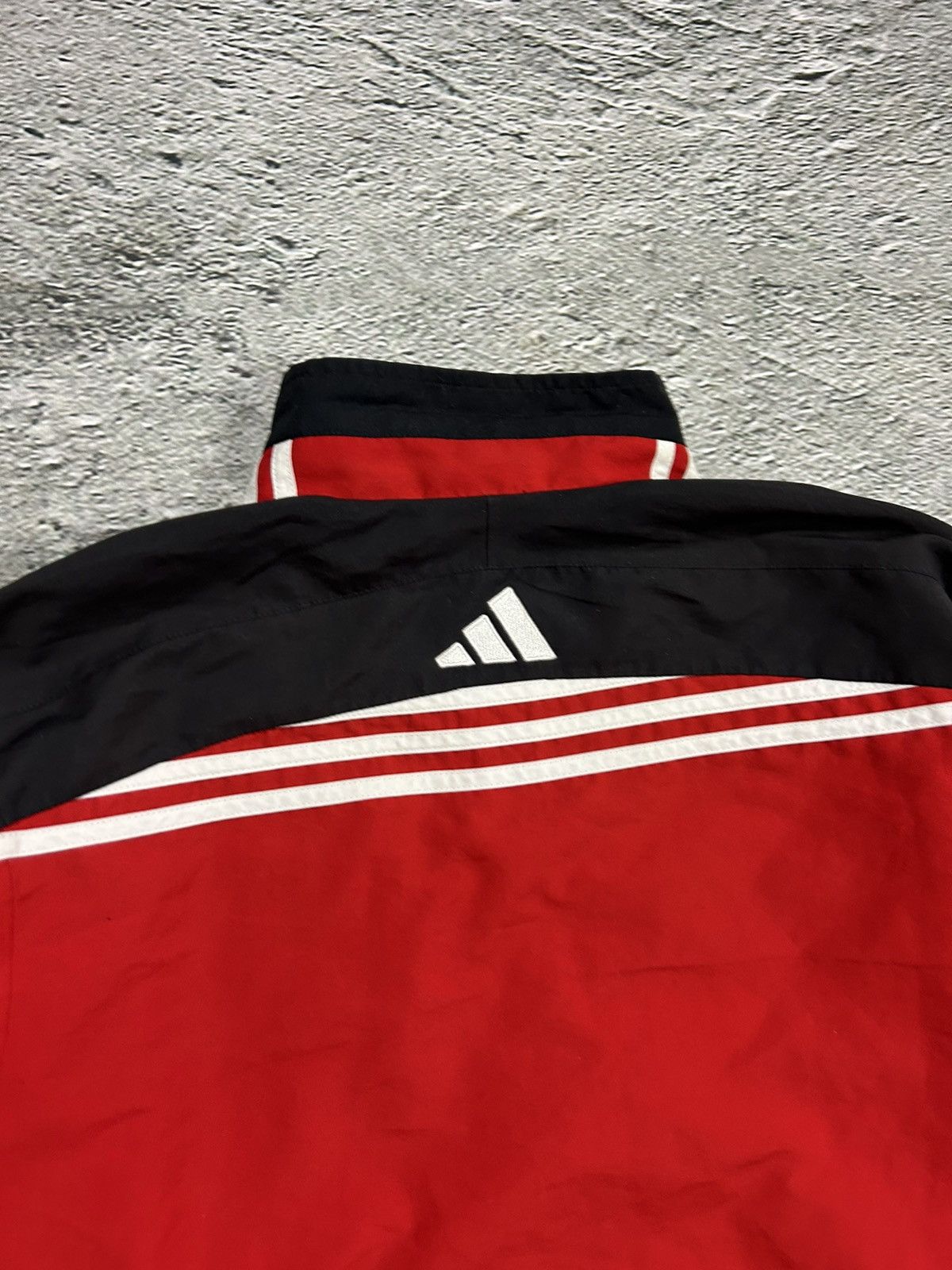 Adidas × Vintage Adidas track suit vintage red black nylon track pants drill Size US S / EU 44-46 / 1 - 11 Thumbnail