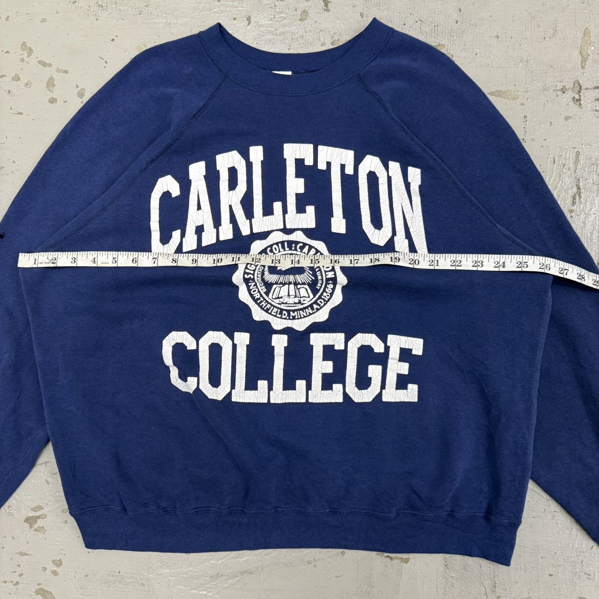 Vintage Vintage 70s 80s Carleton College University Sweatshirt Size US L / EU 52-54 / 3 - 6 Thumbnail