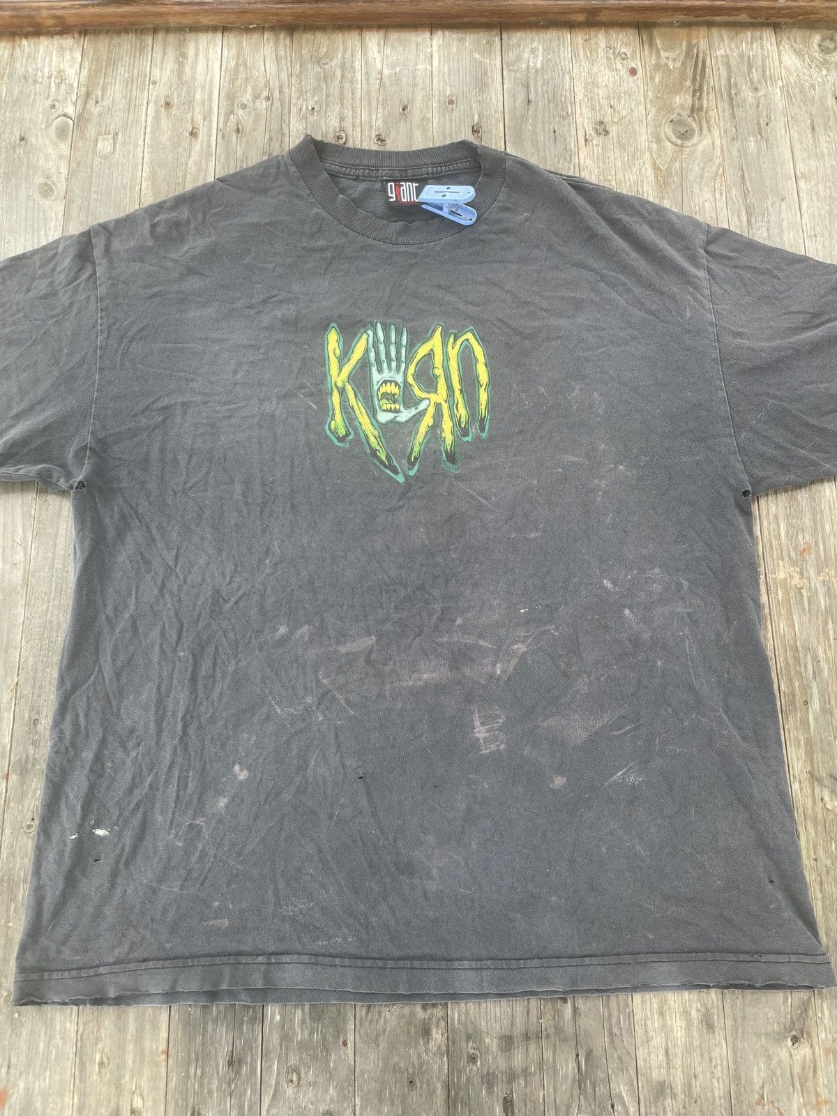 Band Tees Vintage 00’ Band Korn Nu Metal Giant Tag Size US XL / EU 56 / 4 - 2 Thumbnail