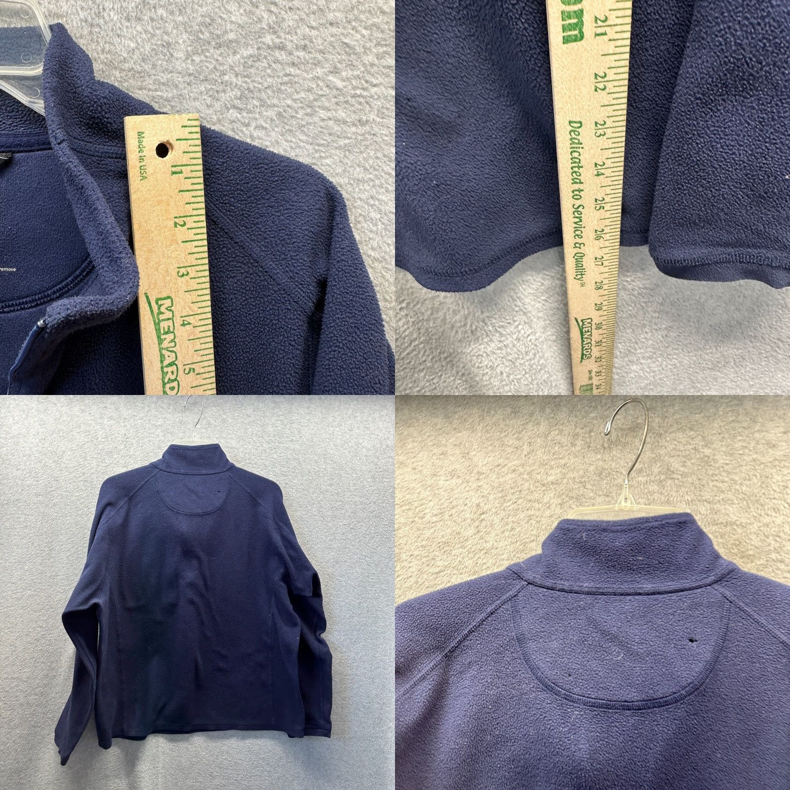 Vintage LL Bean Sweatshirt Adult Large Blue Fleece 1/4 Zip Mens Winter Casual Size US L / EU 52-54 / 3 - 8 Thumbnail