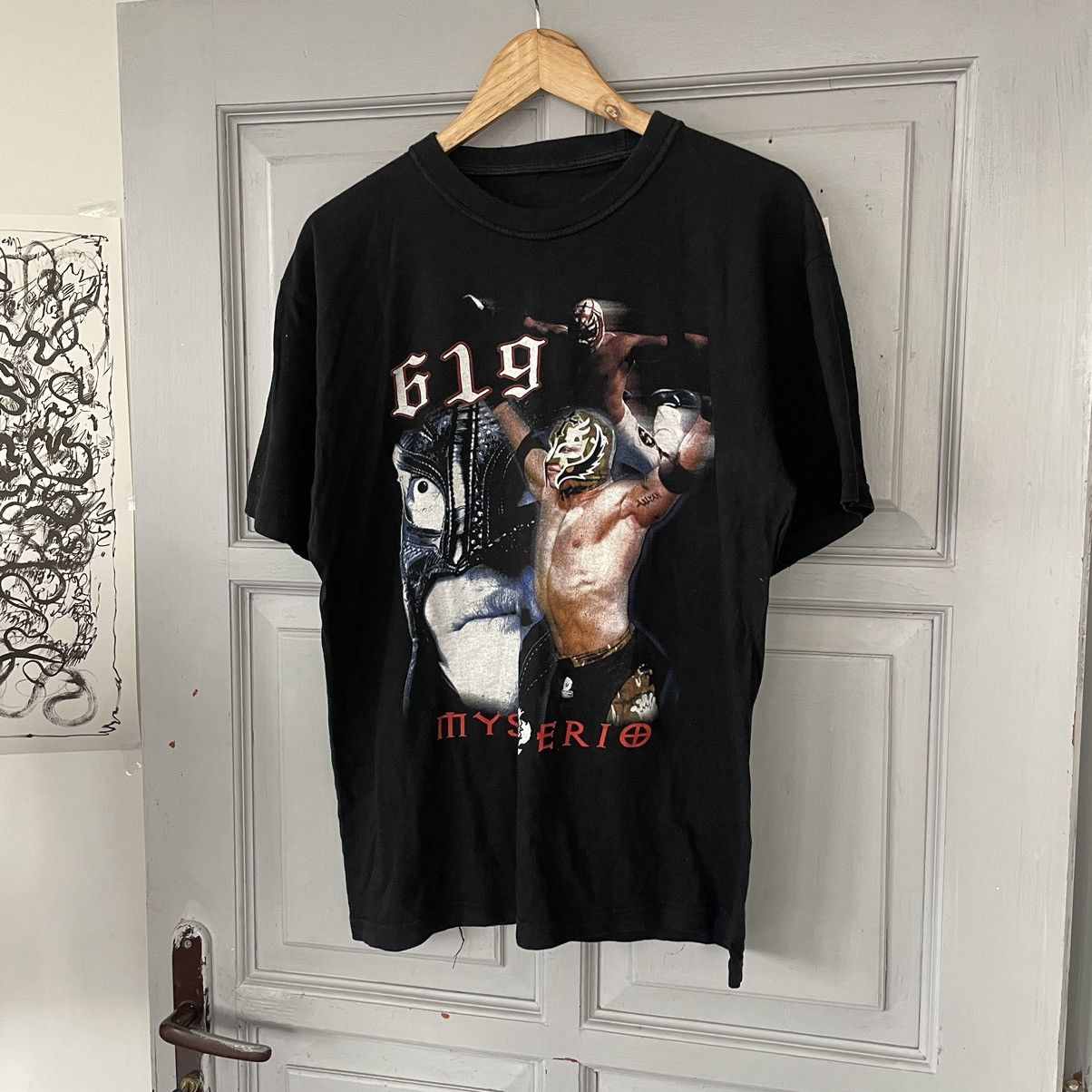 Vintage × WWE Vintage 00’s Rey Mysterio ‘619’ WWE T-shirt retro y2k Size US L / EU 52-54 / 3 - 2 Thumbnail