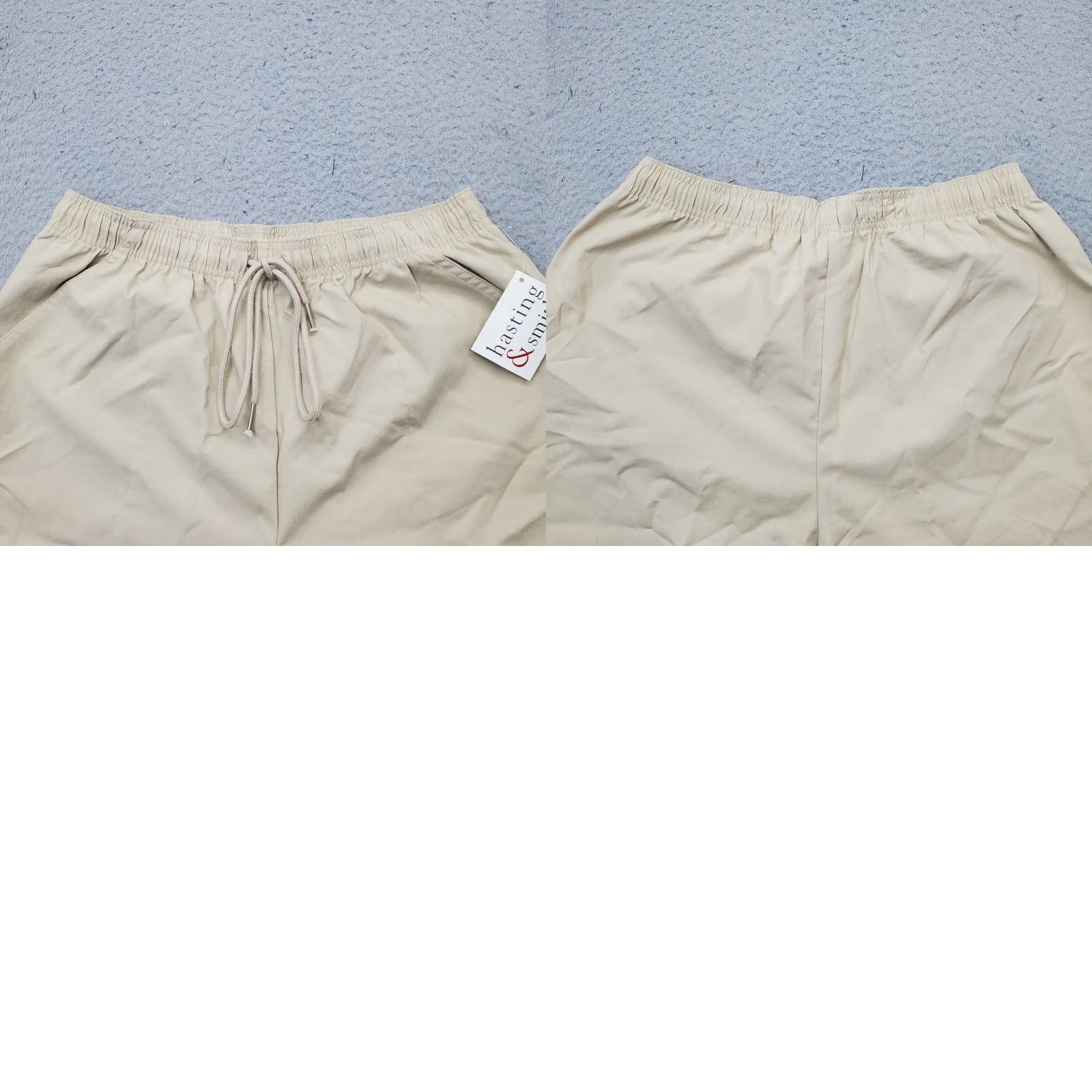 Vintage Hastings & Smith Womens Shorts Bermuda Tan Pleated Slash Pocket Drawstring Waist M Size 32" / US 10 / IT 46 - 8 Thumbnail