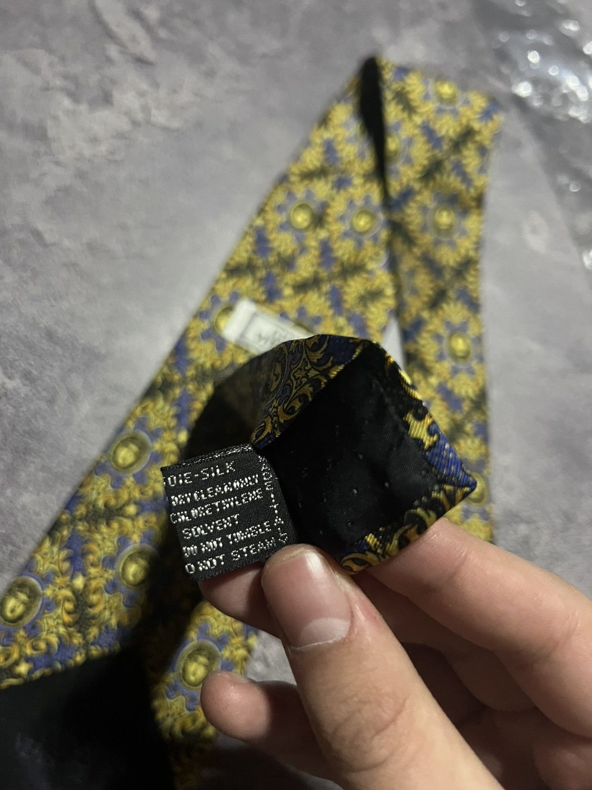 Versace Vintage Gianni Versace Silk Monogram Tie New Classic Size ONE SIZE - 7 Thumbnail
