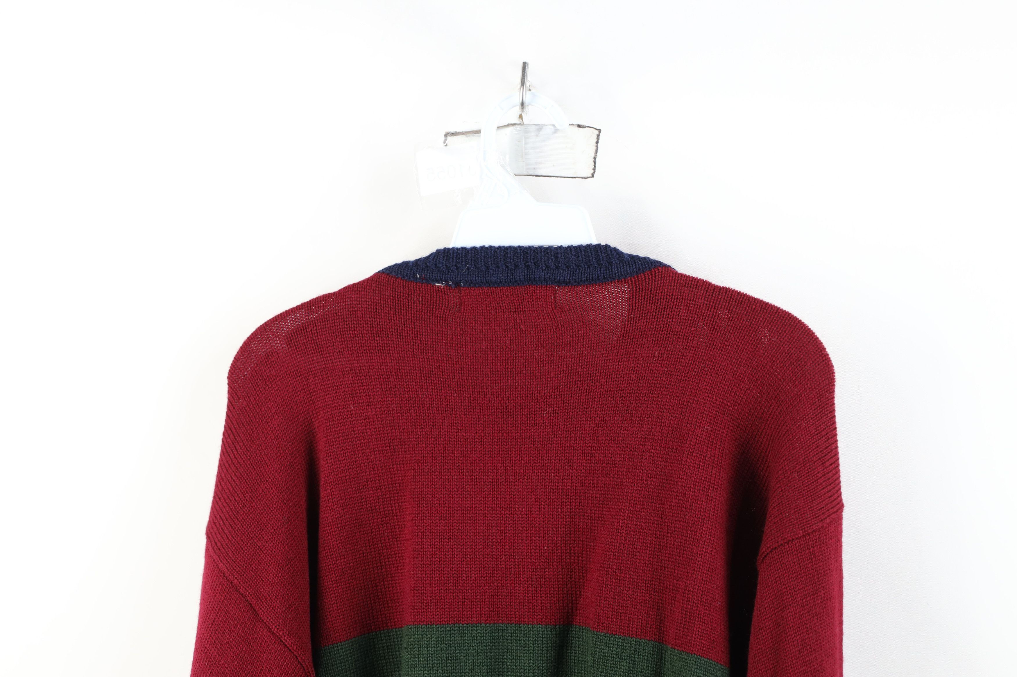 Vintage Vintage 90s Streetwear Wool Cable Knit Crewneck Sweater Size US M / EU 48-50 / 2 - 11 Thumbnail