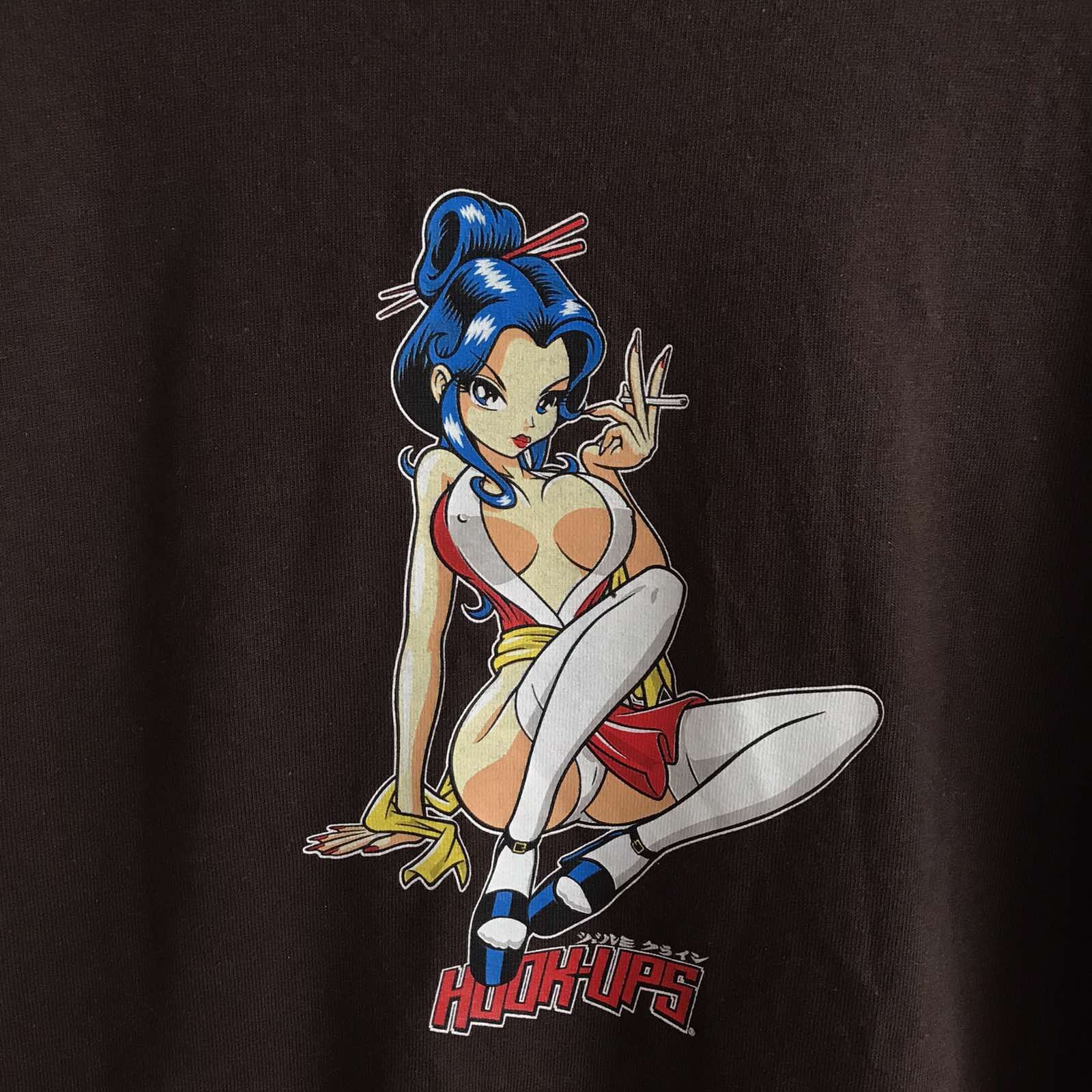 Anime Rare Vintage Hook-Ups Skate Tee anime USA Sz M Size US M / EU 48-50 / 2 - 3 Thumbnail
