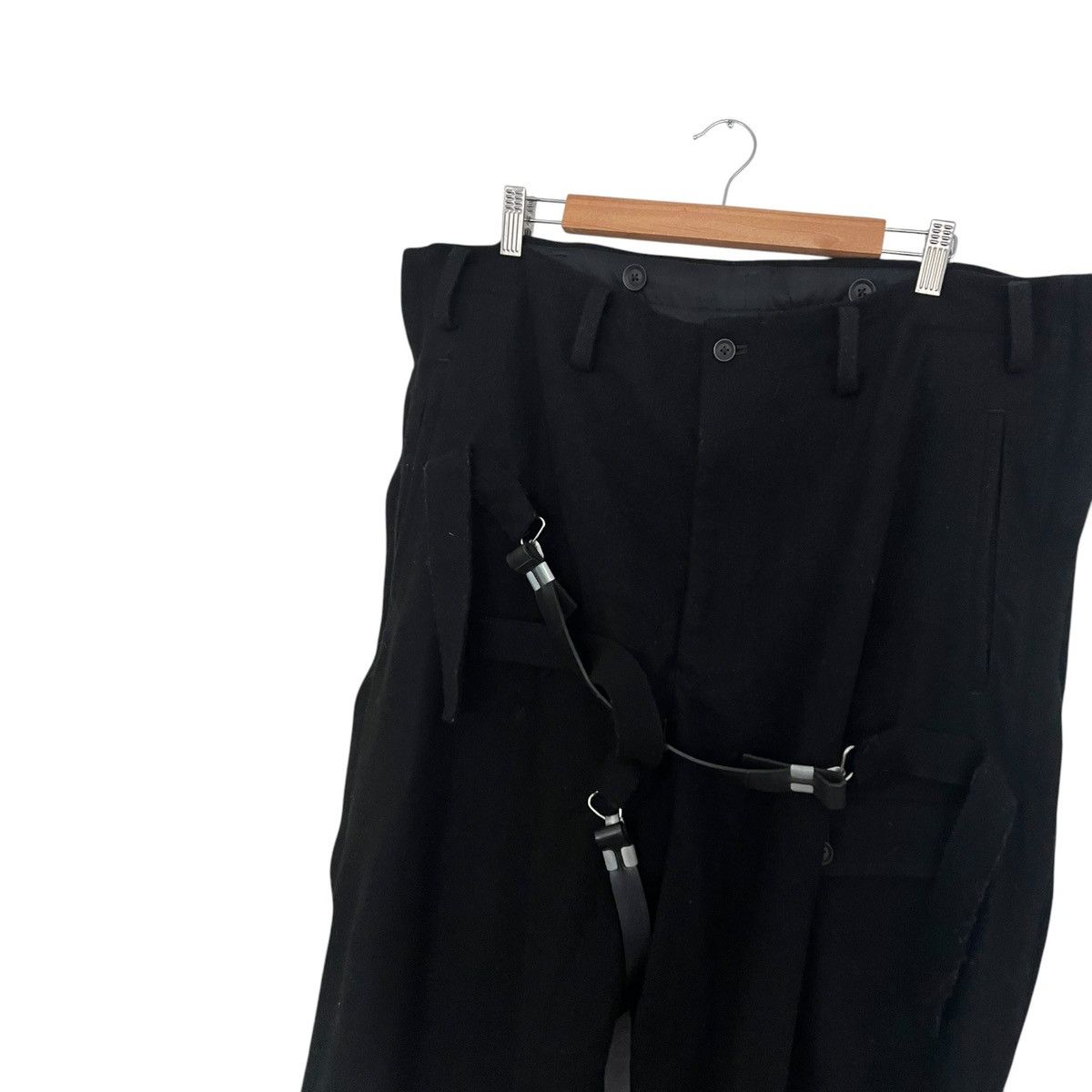 Yohji Yamamoto Yohji yamamoto bondage suspender pants Size US 33 - 2 Thumbnail