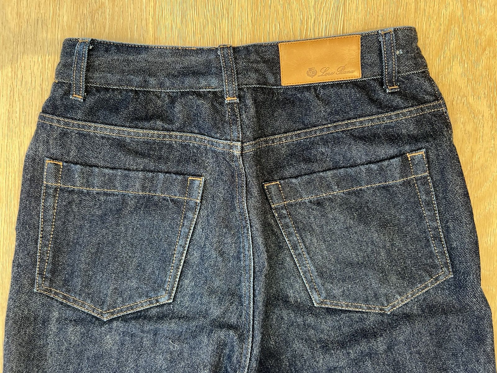 Loro Piana Loro Piana Cashmere and Cotton High-Waisted Jeans Size 28" / US 6 / IT 42 - 3 Thumbnail