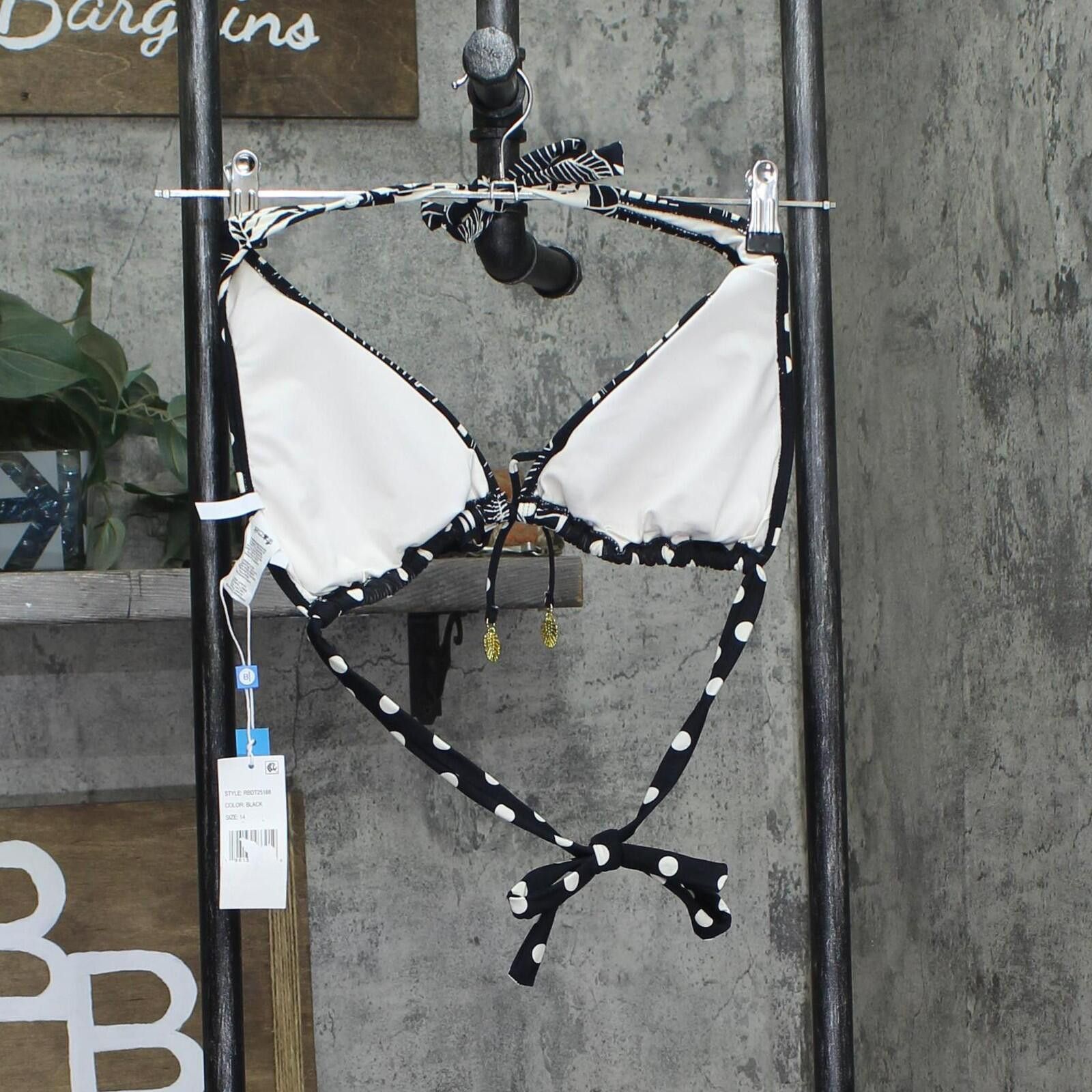 Other Nwt Bleu Rod Beattie Tall Swim Bikini Top Black / White 14 Size ONE SIZE - 2 Thumbnail