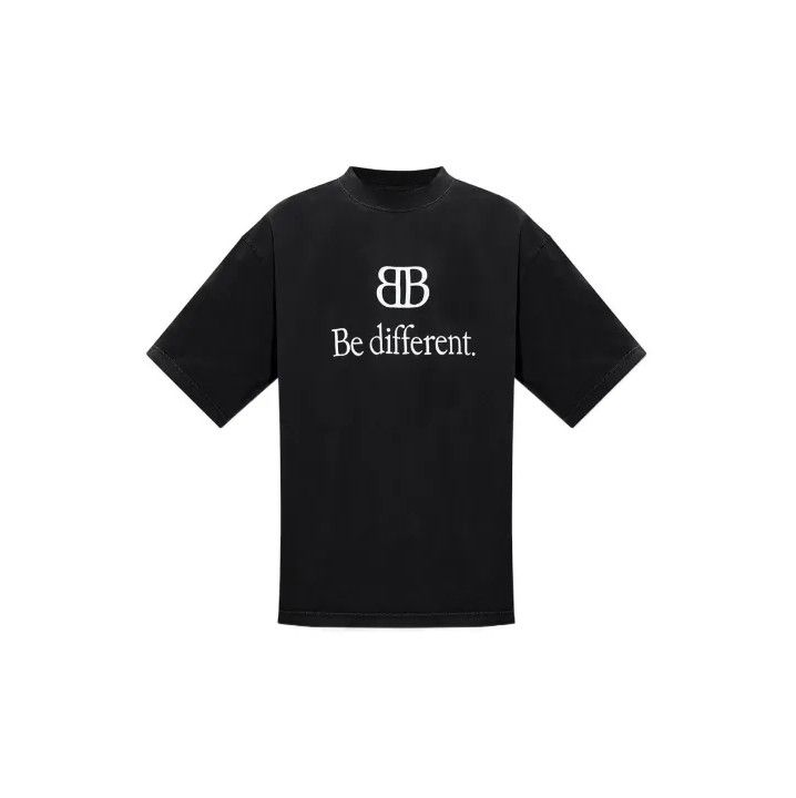 Balenciaga Balenciaga Be Different Black Short Sleeve T-Shirt Size US XS / EU 42 / 0 - 1 Thumbnail