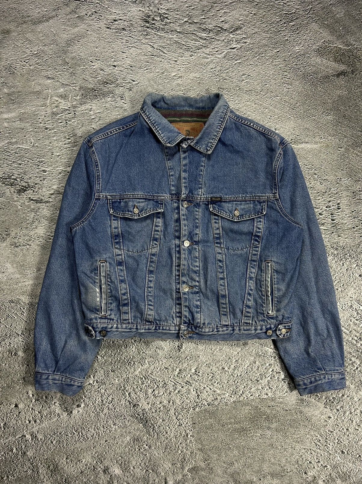 Diesel × Vintage Diesel vintage denim jacket blue Size US XL / EU 56 / 4 - 1 Thumbnail