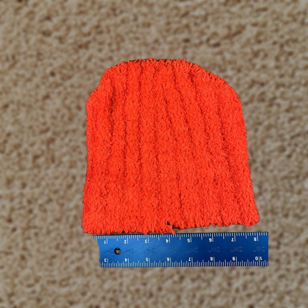 Vintage Greenbrier International Beanie Womens One Size Orange Fuzzy Knit Winter Cap Knit Hat Thermal Slouch Casual Mens Womens Girls Boys Size ONE SIZE - 1 Thumbnail