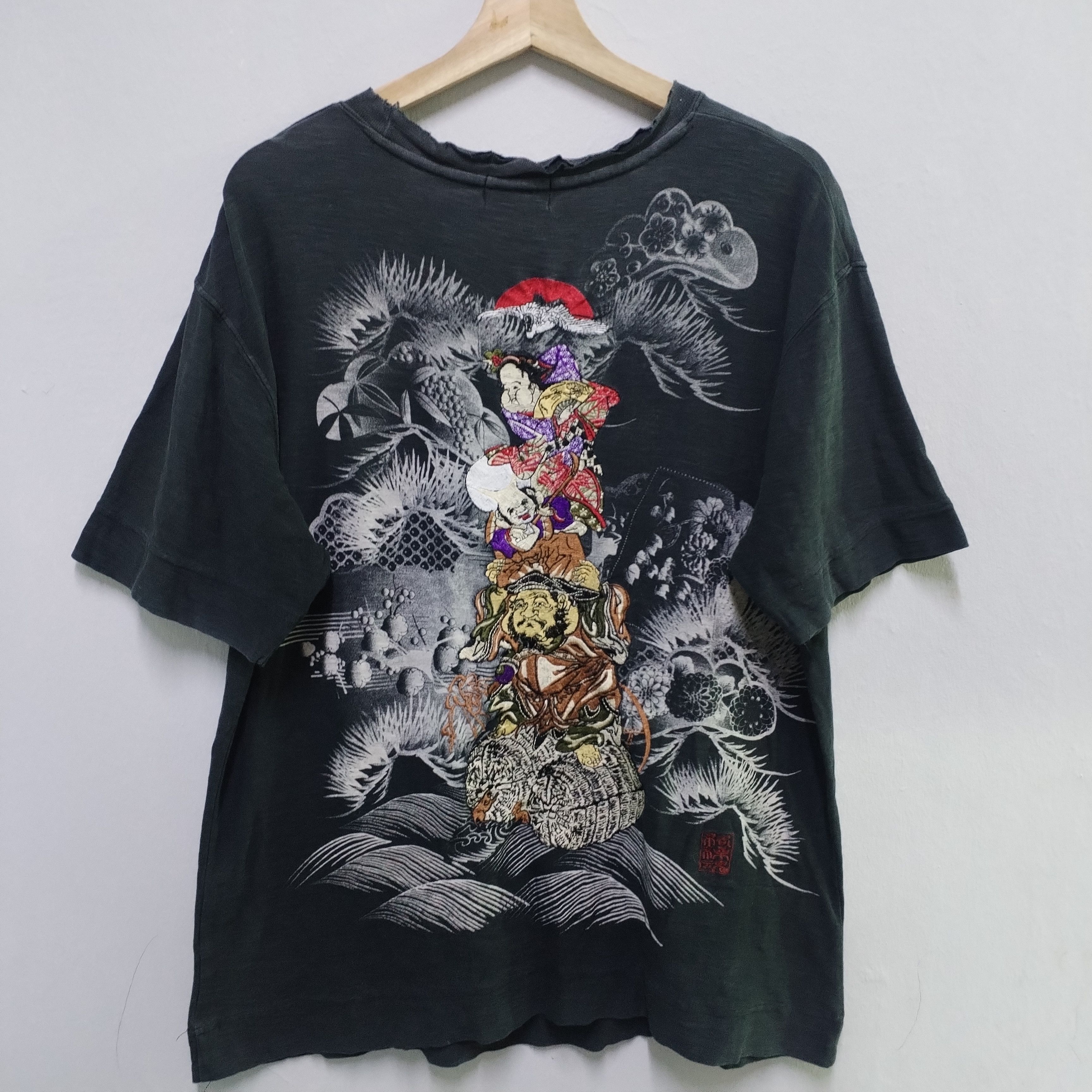 Vintage Thrashed Sun Faded Shirt Distressed punk Band Size US L / EU 52-54 / 3 - 1 Thumbnail