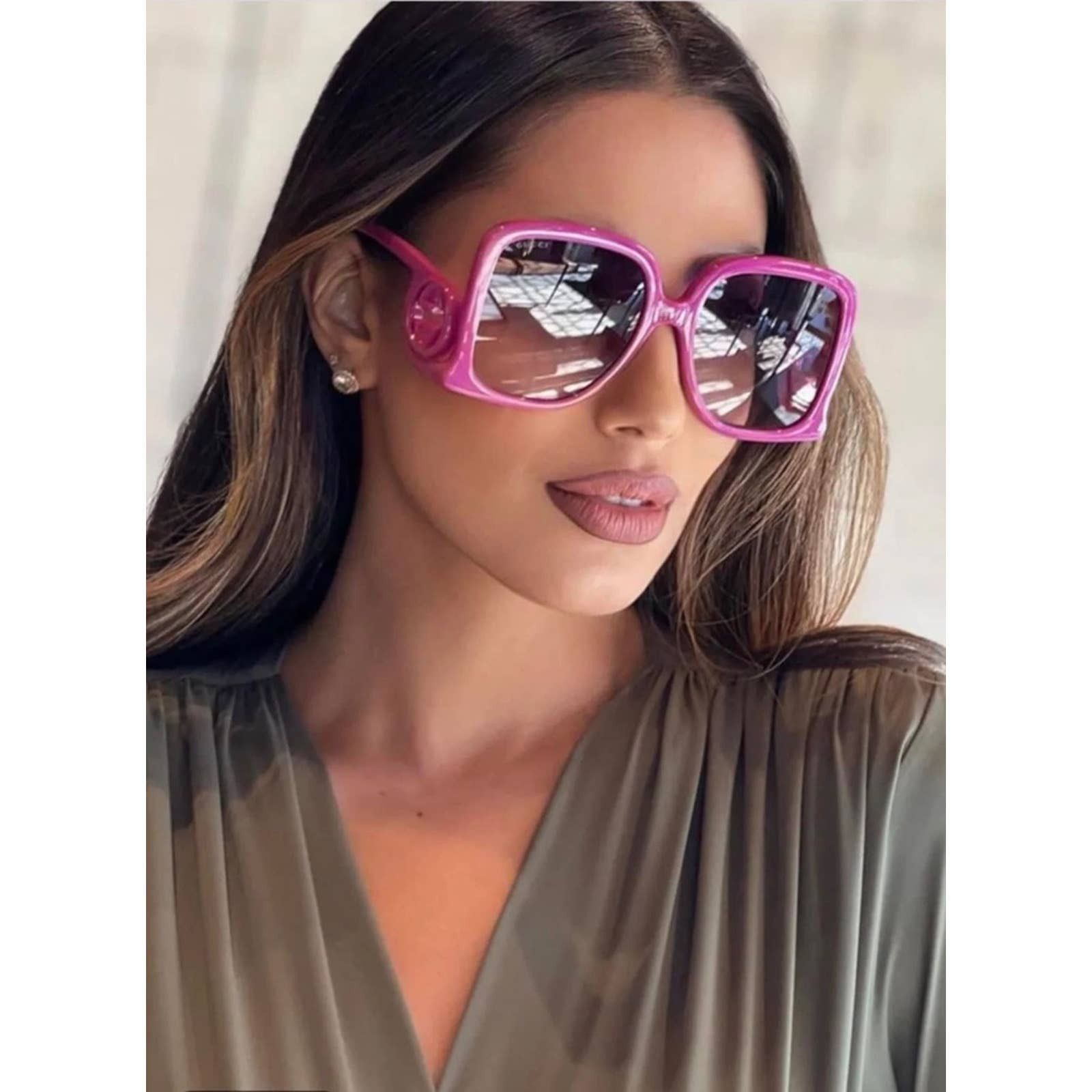 サングラス GUCCI SQUARE SUNGLASSES Gucci Square Sunglasses, 56mm | Bloomingdale's