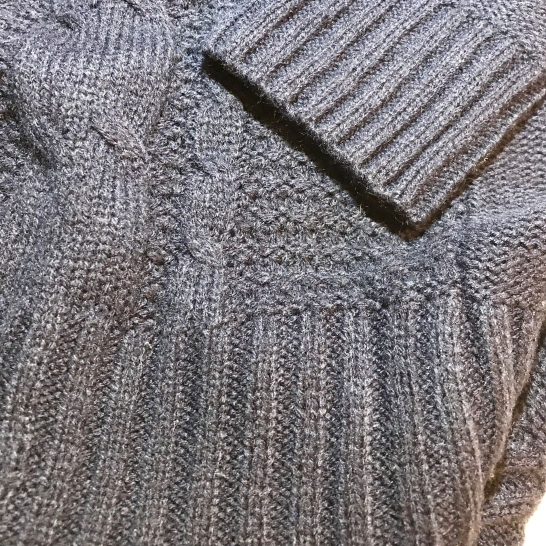 Other Fresh Navy Blue Long Sleeve Cardigan Sweater L Size L / US 10 / IT 46 - 6 Thumbnail