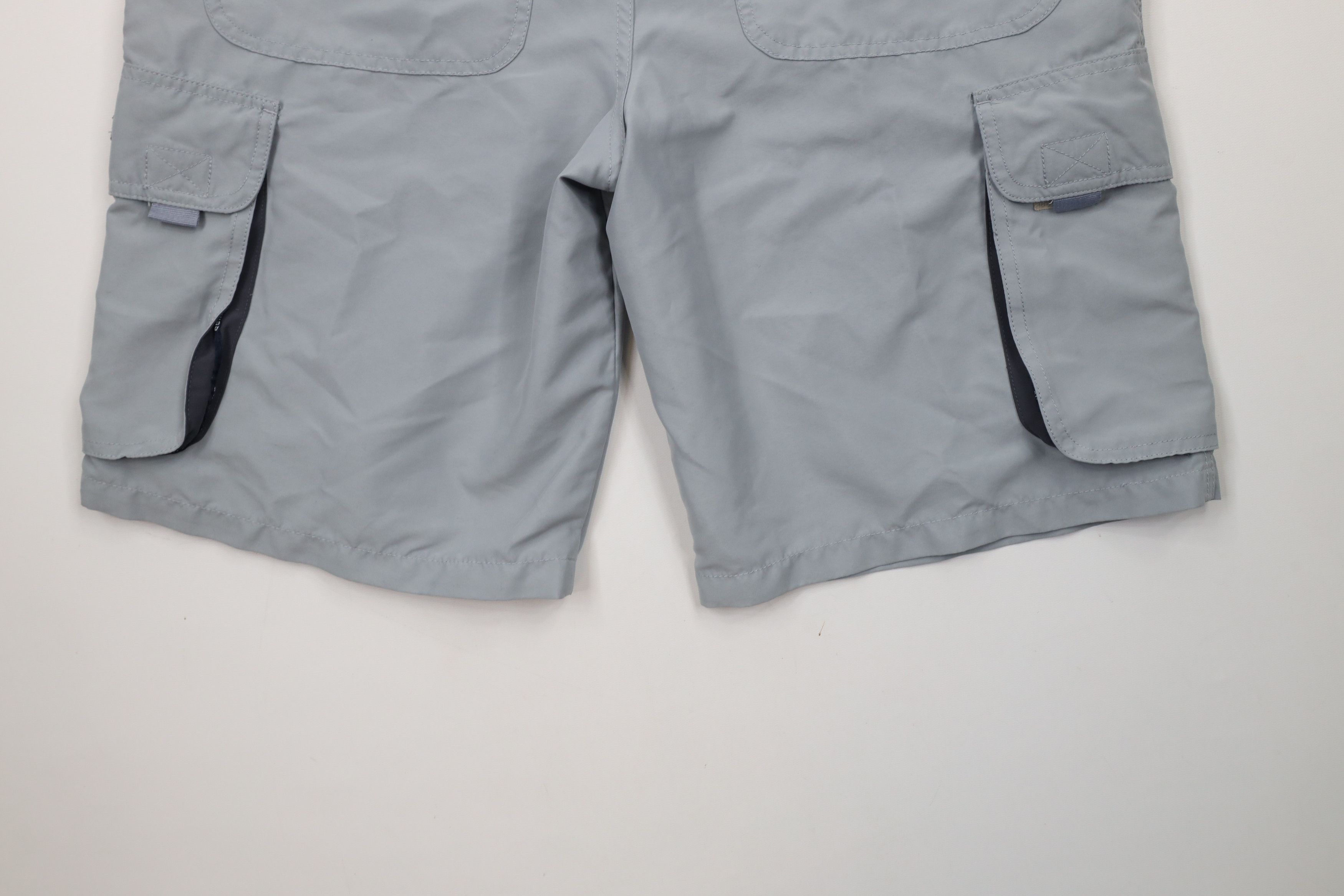 Quiksilver × Vintage Vintage 90s Y2K Quiksilver Surfing Cargo Shorts Gray Size US 30 / EU 46 - 14 Thumbnail