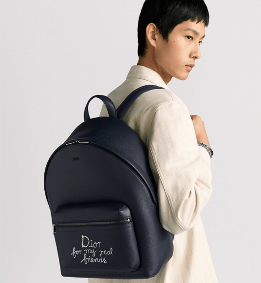 Dior o1w1db10825 Size : OS / 1ESBA1 Zipped Backpack in Navy Blue Size ONE SIZE - 5 Thumbnail