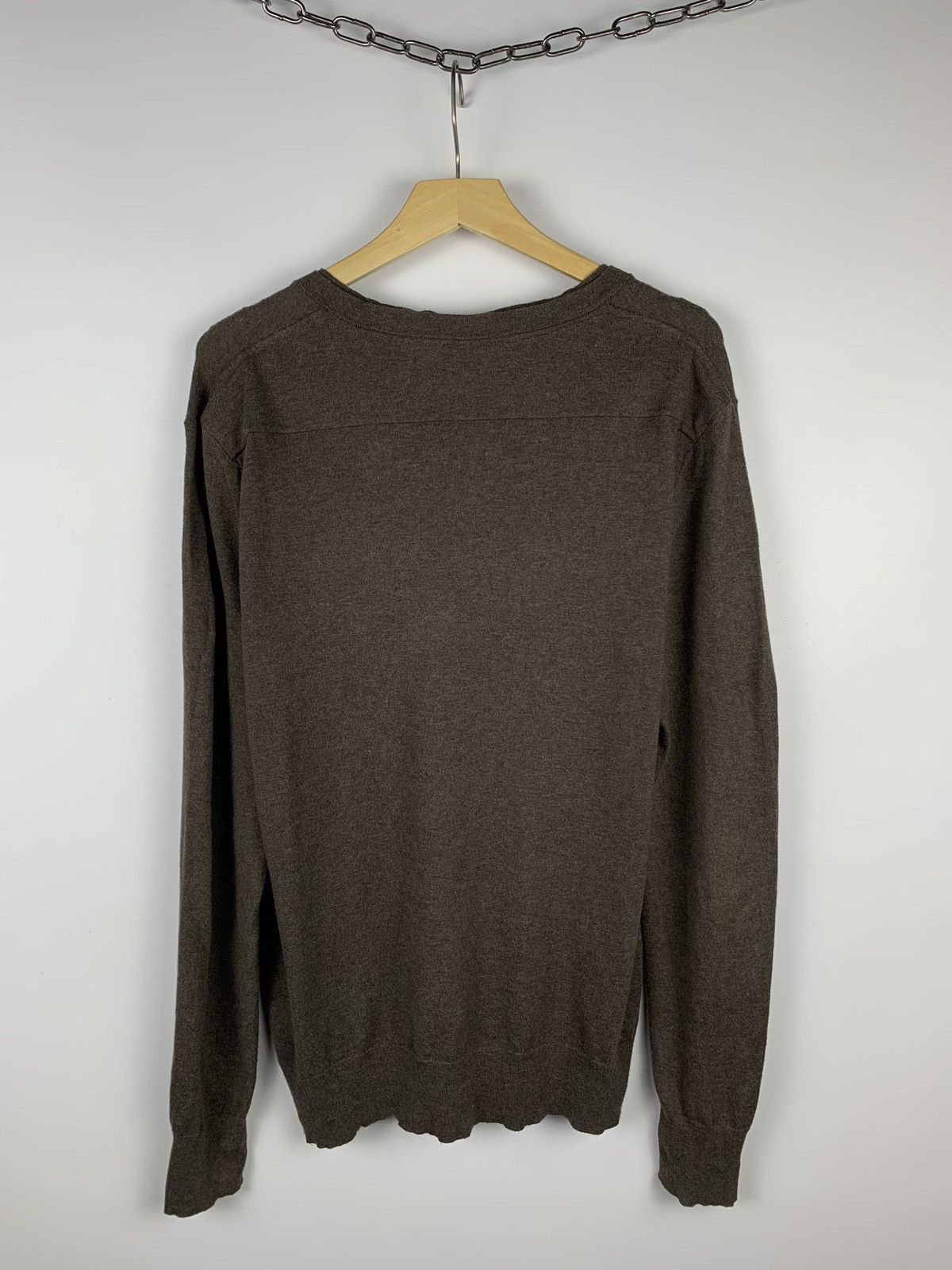 Allsaints Allsaints Mitaka V-Neck Cashmere Sweater Brown Top Size L Size US L / EU 52-54 / 3 - 9 Thumbnail