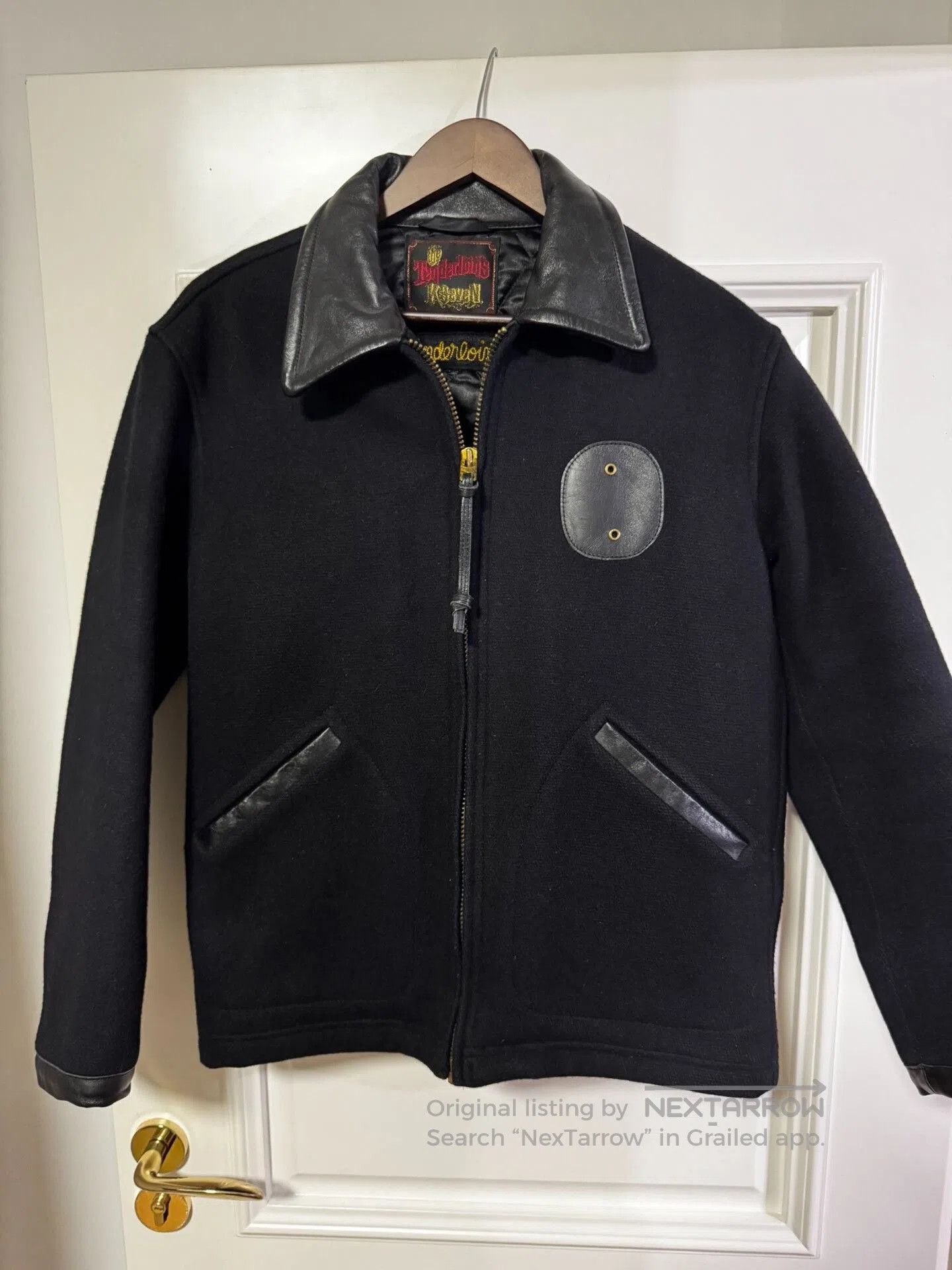 Tenderloin Vintage K7 Wool Jacket with Leather Collar. Size US S / EU 44-46 / 1 - 1 Thumbnail