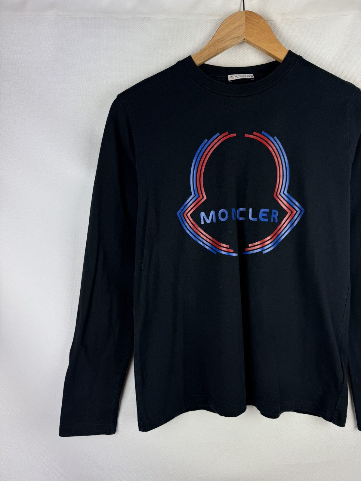 Moncler Moncler Kids Teens Big Logo Long Sleeve T Shirt Size 14A Size US XXS / EU 40 - 2 Thumbnail