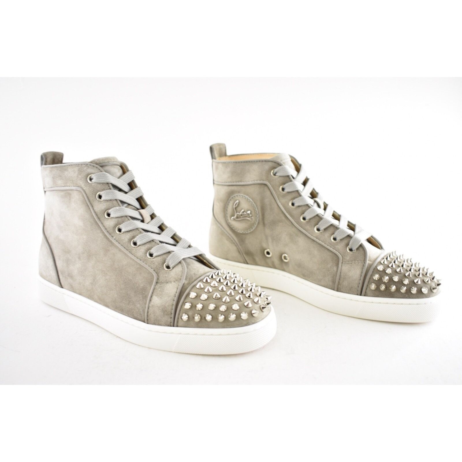 Christian Louboutin Christian Louboutin Mens Lou Spikes Orlato Flat Gres Size US 7 / EU 40 - 3 Thumbnail