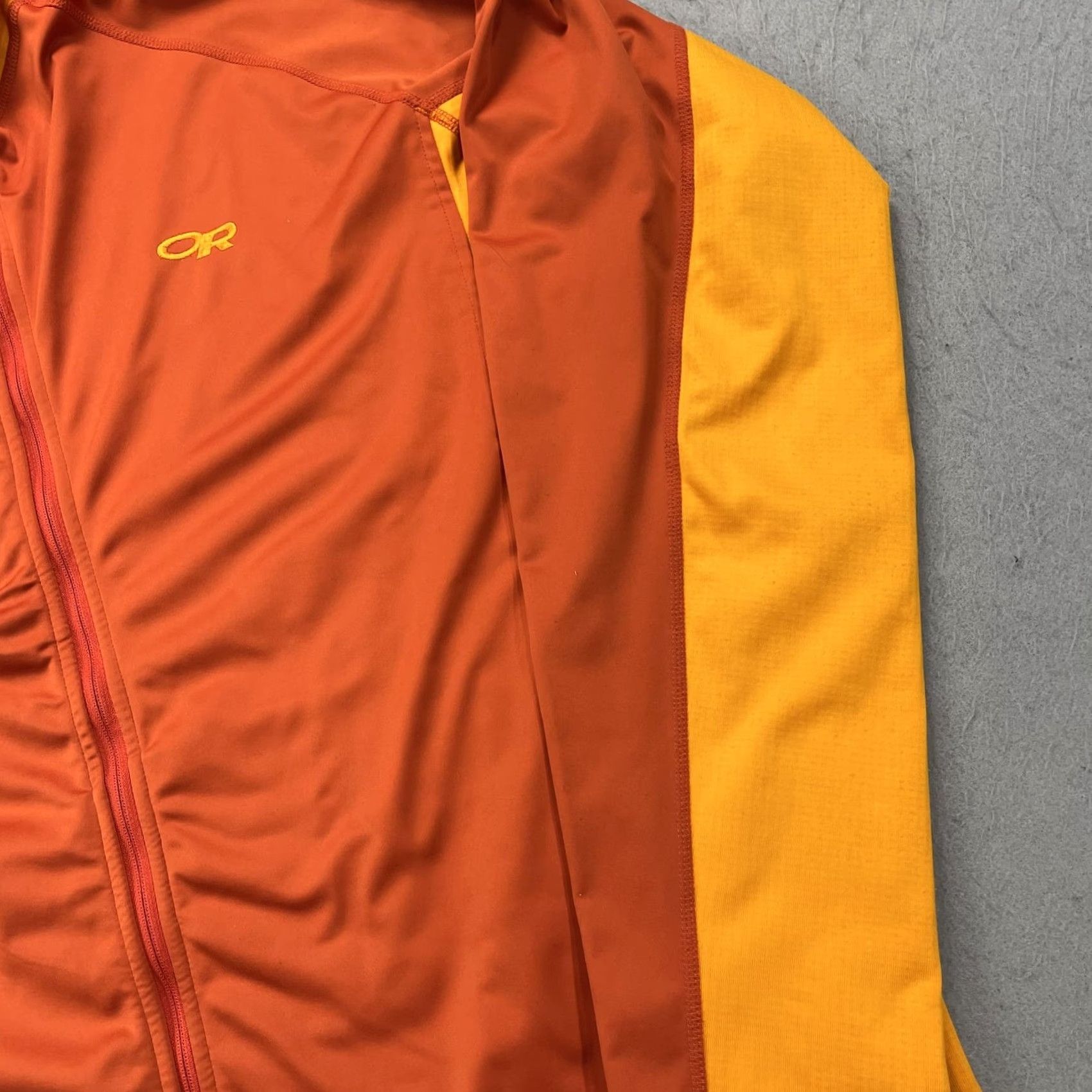 Outdoor Research VINTAGE Outdoor Research Centrifuge Jacket Womens? Mens? - Wait, original is Mens XL Orange Centrifuge Hooded Softshell Full Zip Size US XL / EU 56 / 4 - 5 Thumbnail
