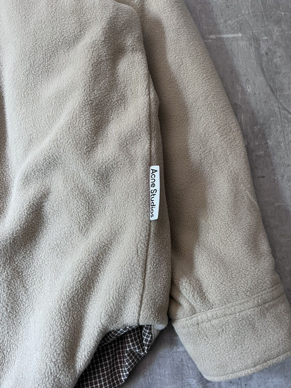 Acne Studios Acne Studios Reversible plaid fleece overshirt jacket Size US L / EU 52-54 / 3 - 6 Thumbnail