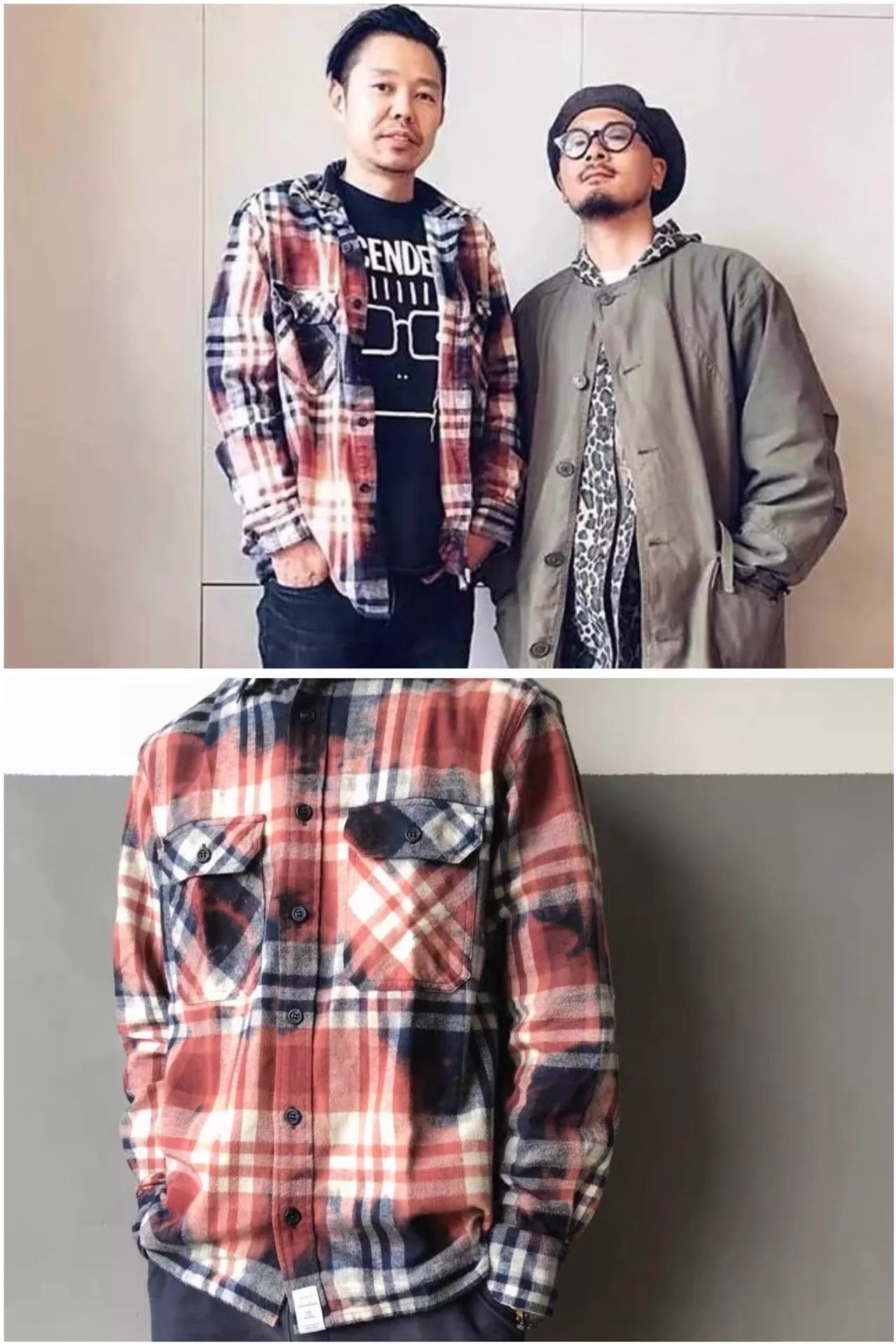 Descendant DESCENDANT 18SS TIE-DYE MOSS CHECK LS SHIRT Size US M / EU 48-50 / 2 - 8 Thumbnail