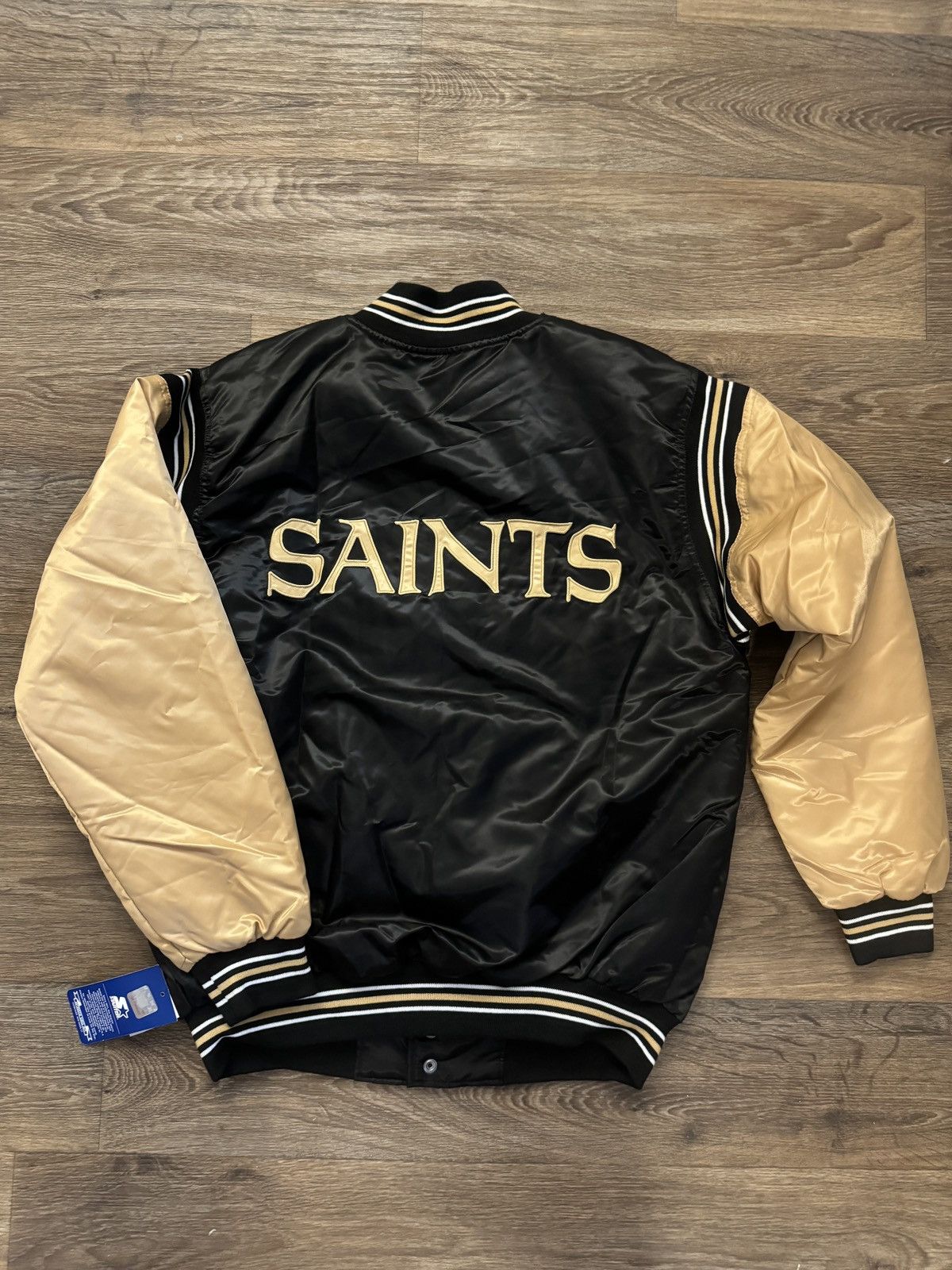 Starter Starter Vintage 90’s (NWT)New Orleans Saints Black/Gold Satin Jacket Size US L / EU 52-54 / 3 - 2 Thumbnail