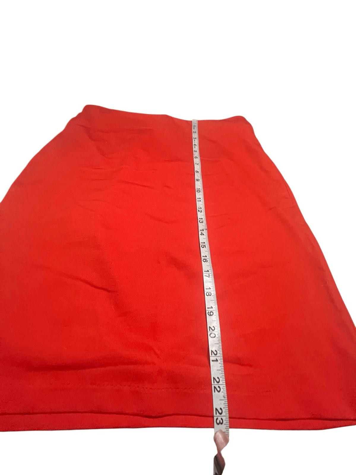 Designer Philosophy Blazing Red Skirt Sz 14 NWT Size 36" / US 14 / IT 50 - 2 Thumbnail